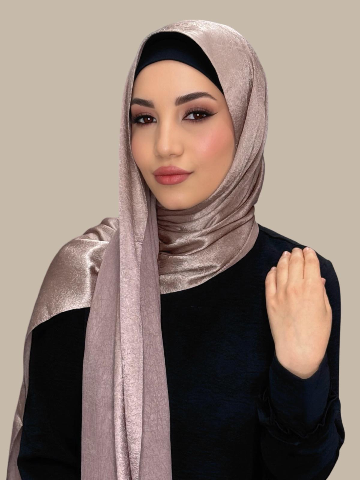 Classic Satin Hijab-Dusty Pink