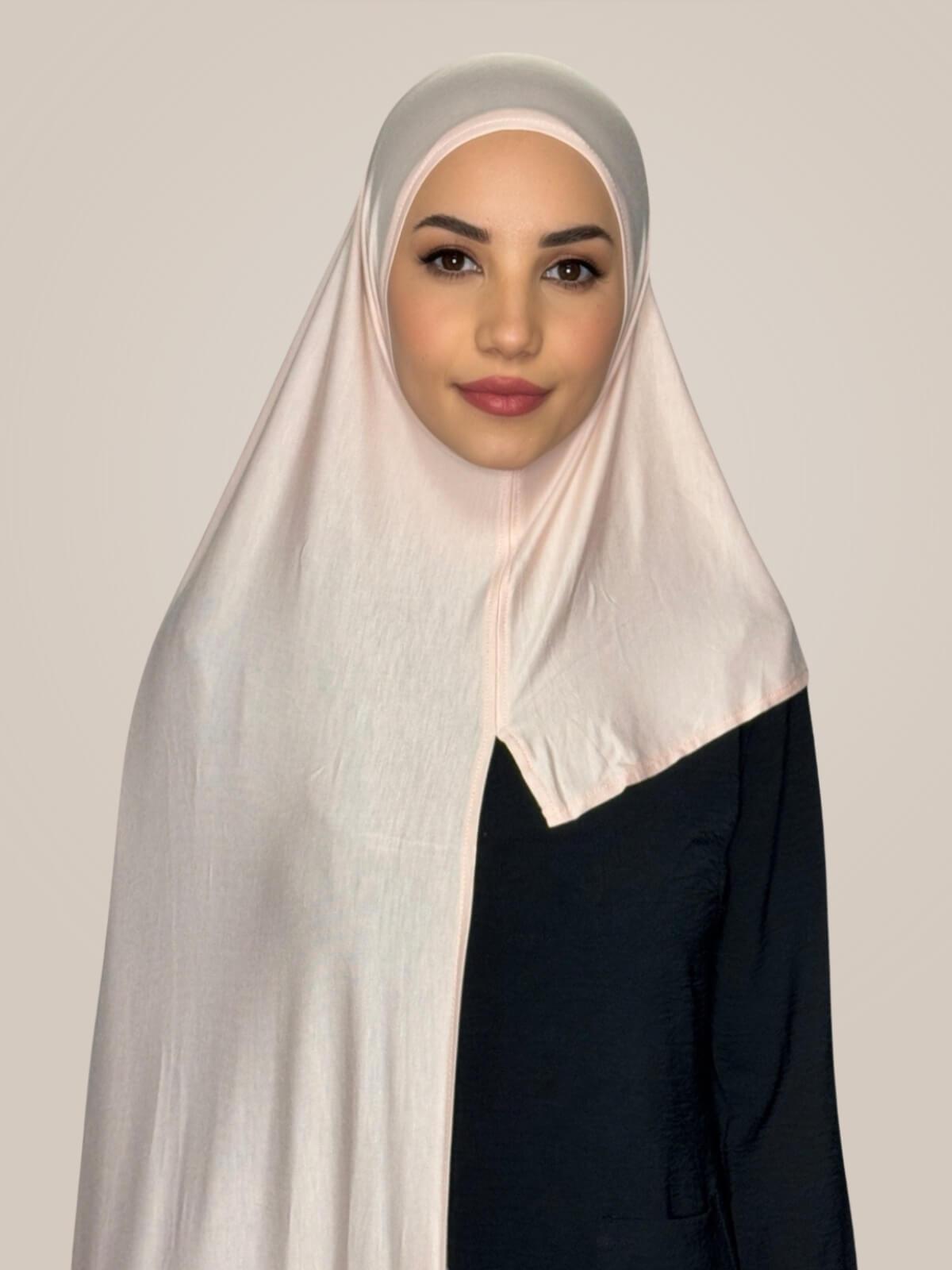 Pre-Sewn Jersey Hijab-Pearl