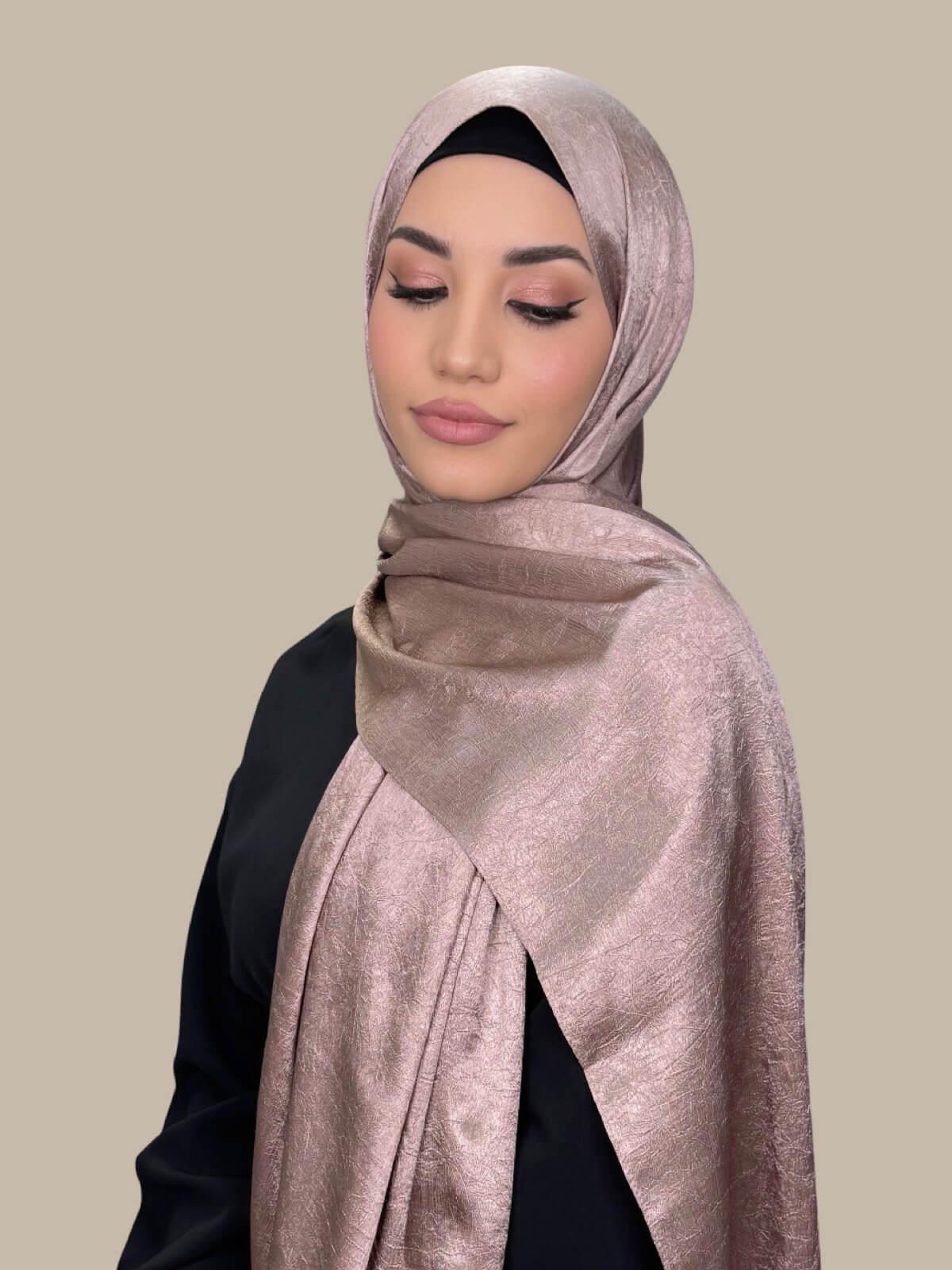 Classic Satin Hijab-Dusty Pink