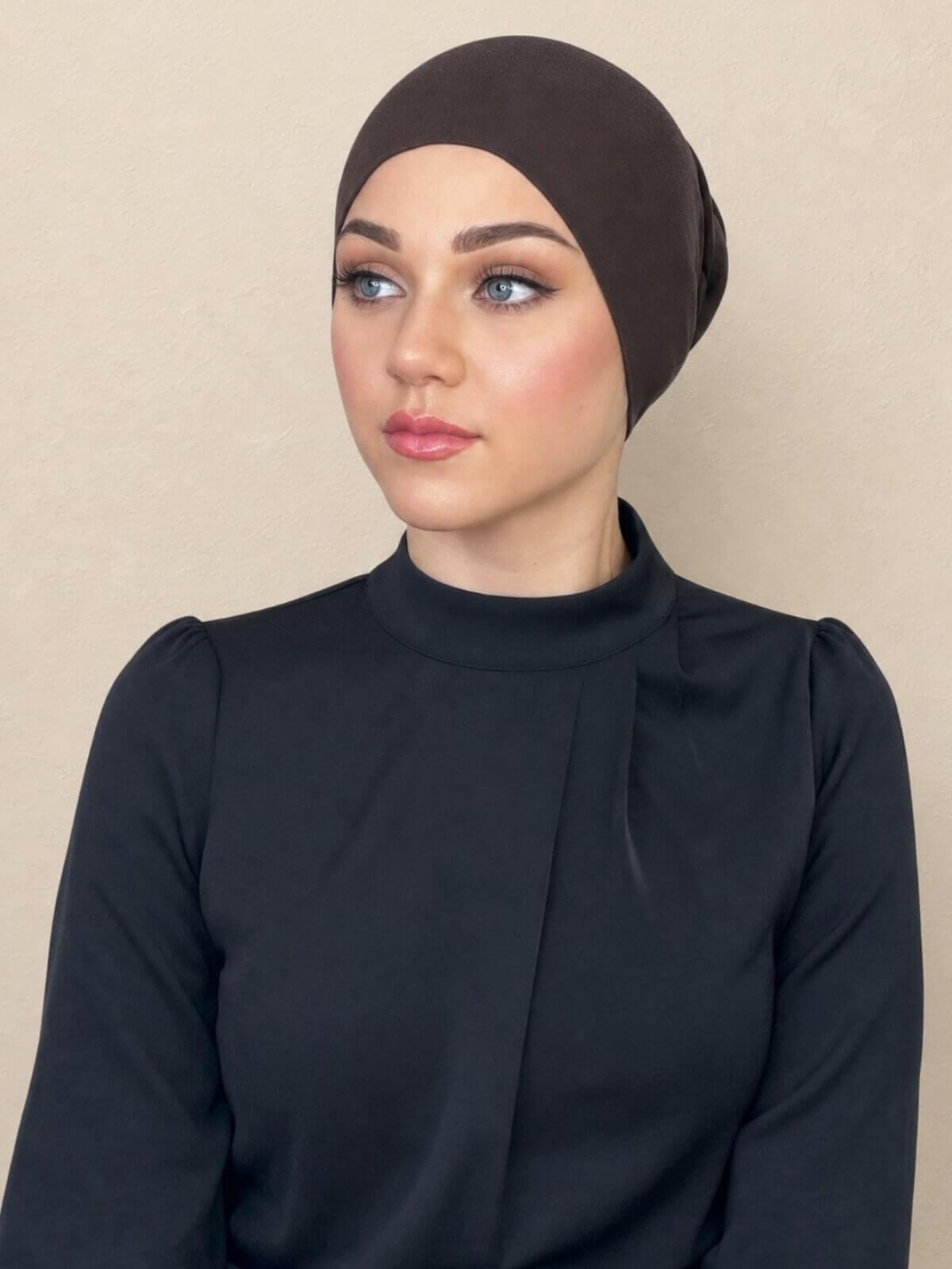 Premium Jersey UnderScarf-Chocolate Brown