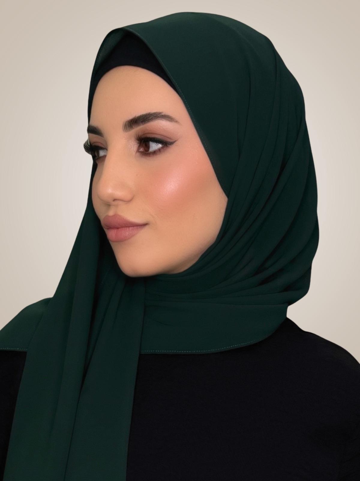 Classic Chiffon Hijab-Pine