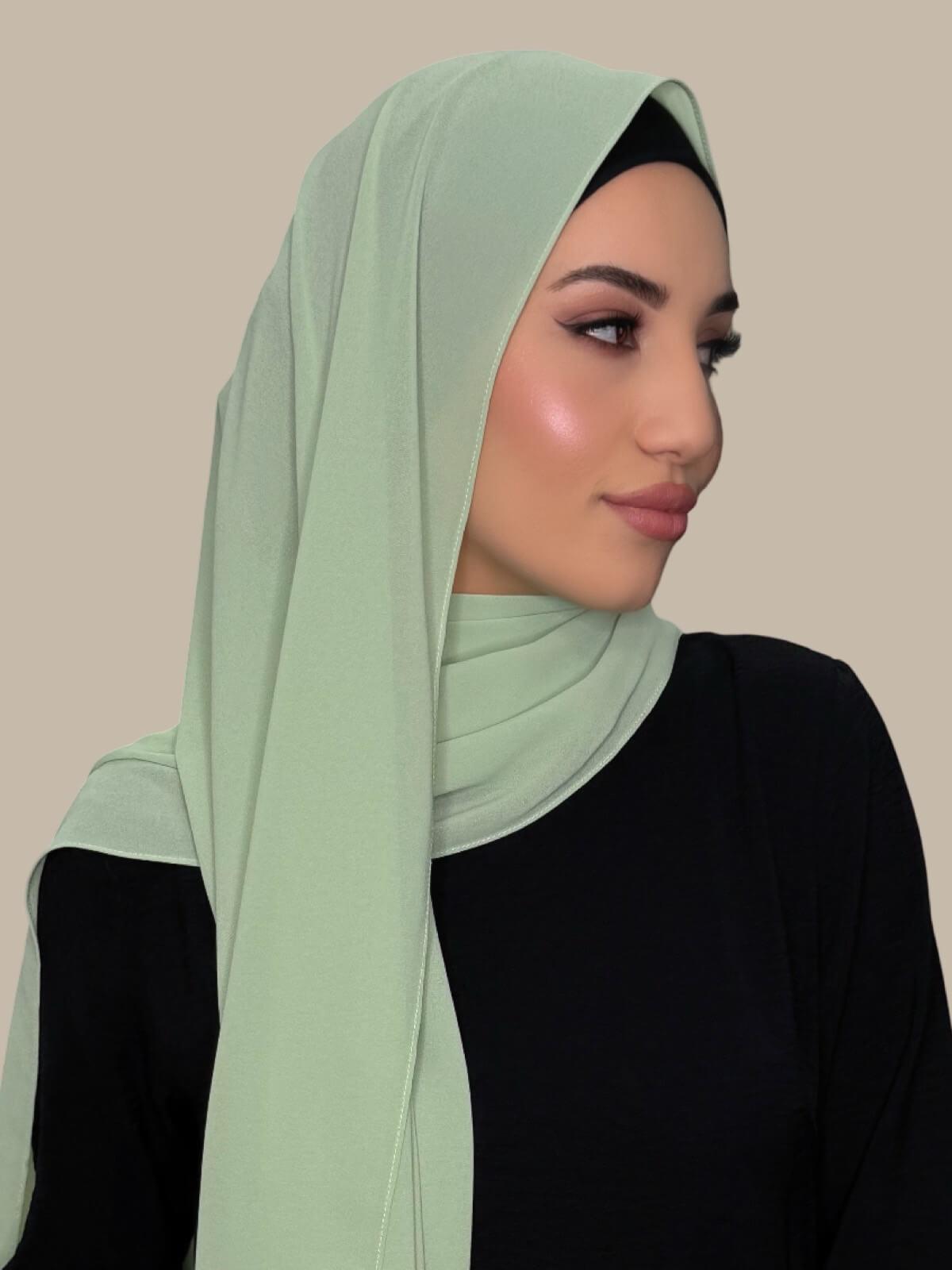 Classic Chiffon Hijab-Cool Mint
