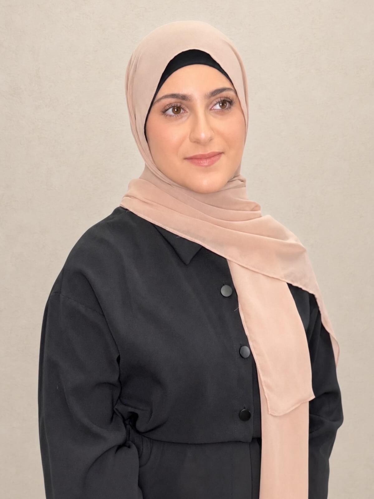 Modish Girl Luxury Chiffon Hijab-Sand