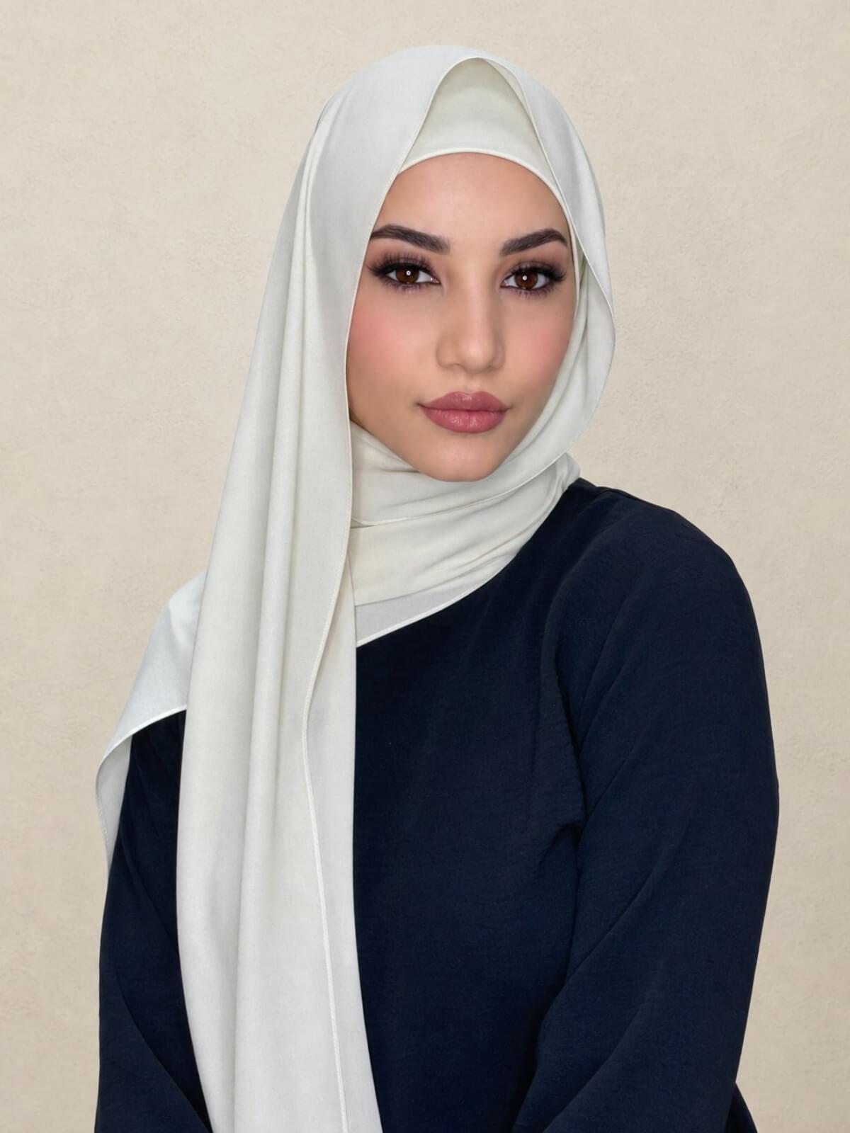 Matching Chiffon Hijab Set-Royal Beige