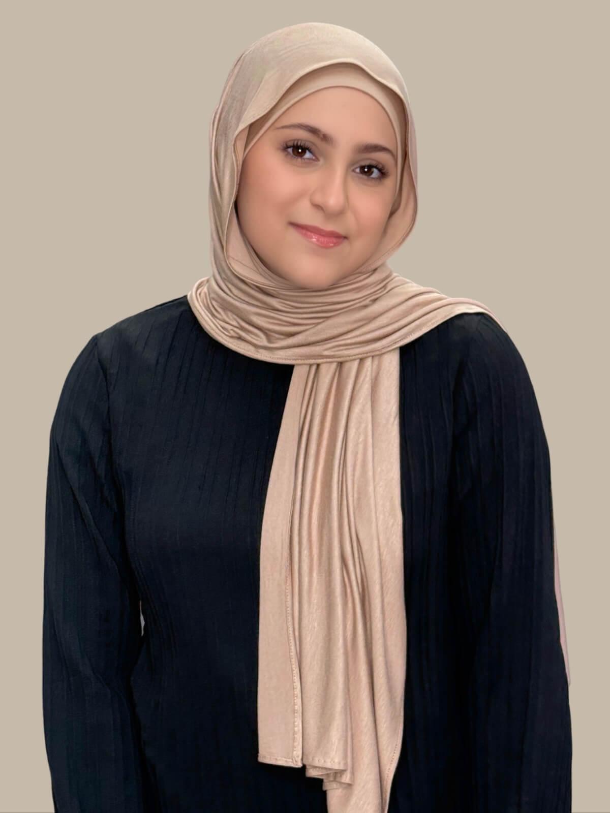 Modish Girl Premium Jersey Hijab-Warm Taupe