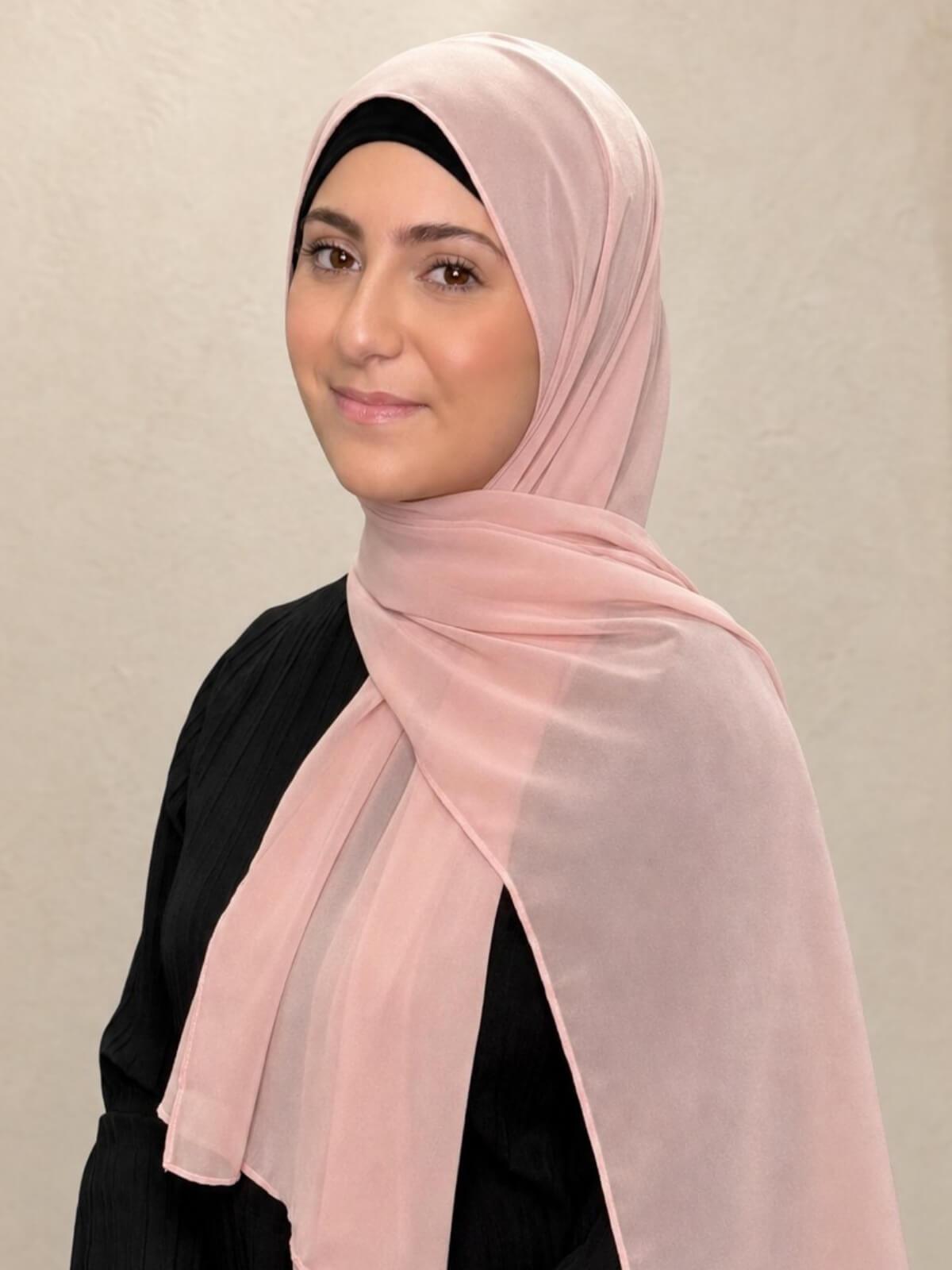 Modish Girl Luxury Chiffon Hijab-Pearl