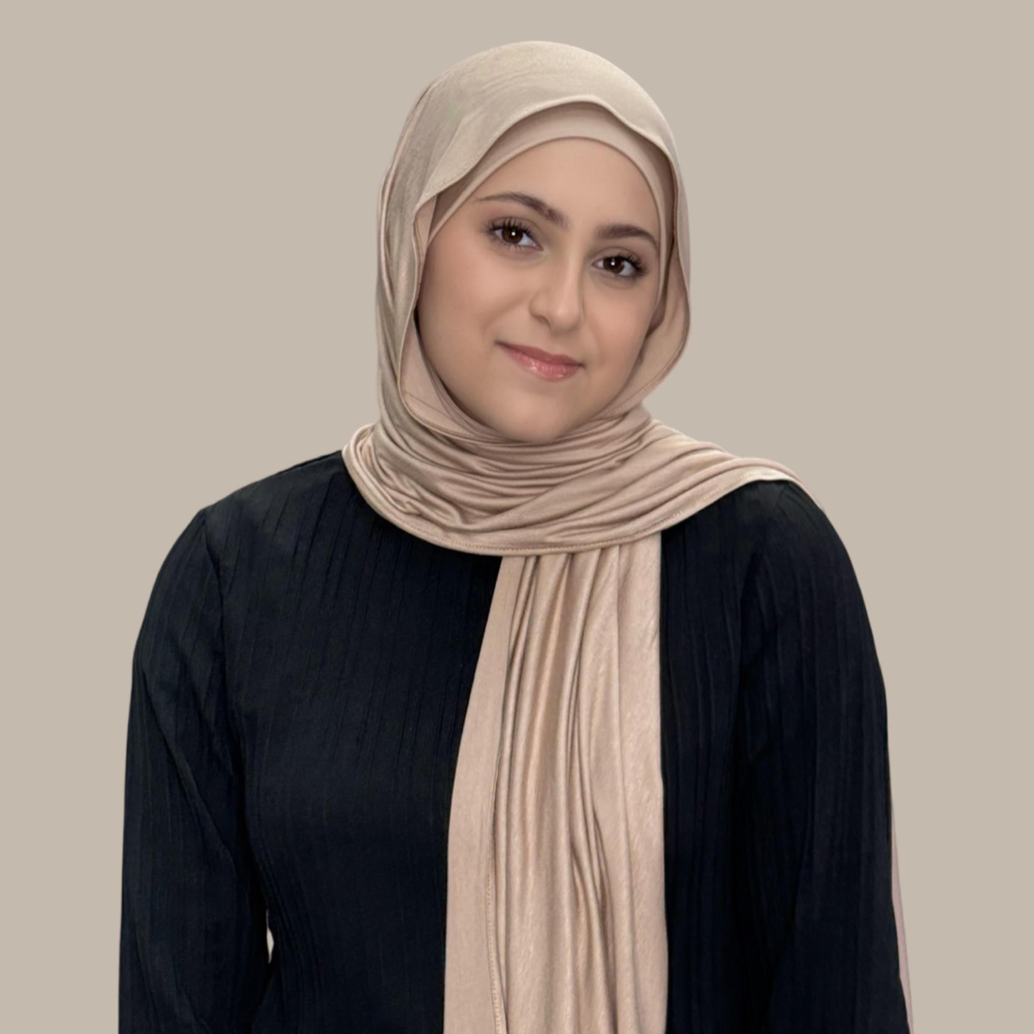 Modish Girl Premium Jersey Hijab-Warm Taupe