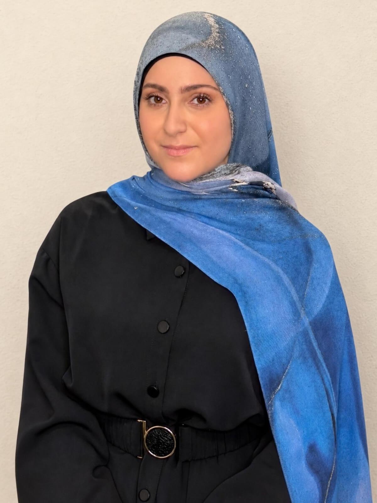 Modish Girl Print Modal Hijab-Santorini Night