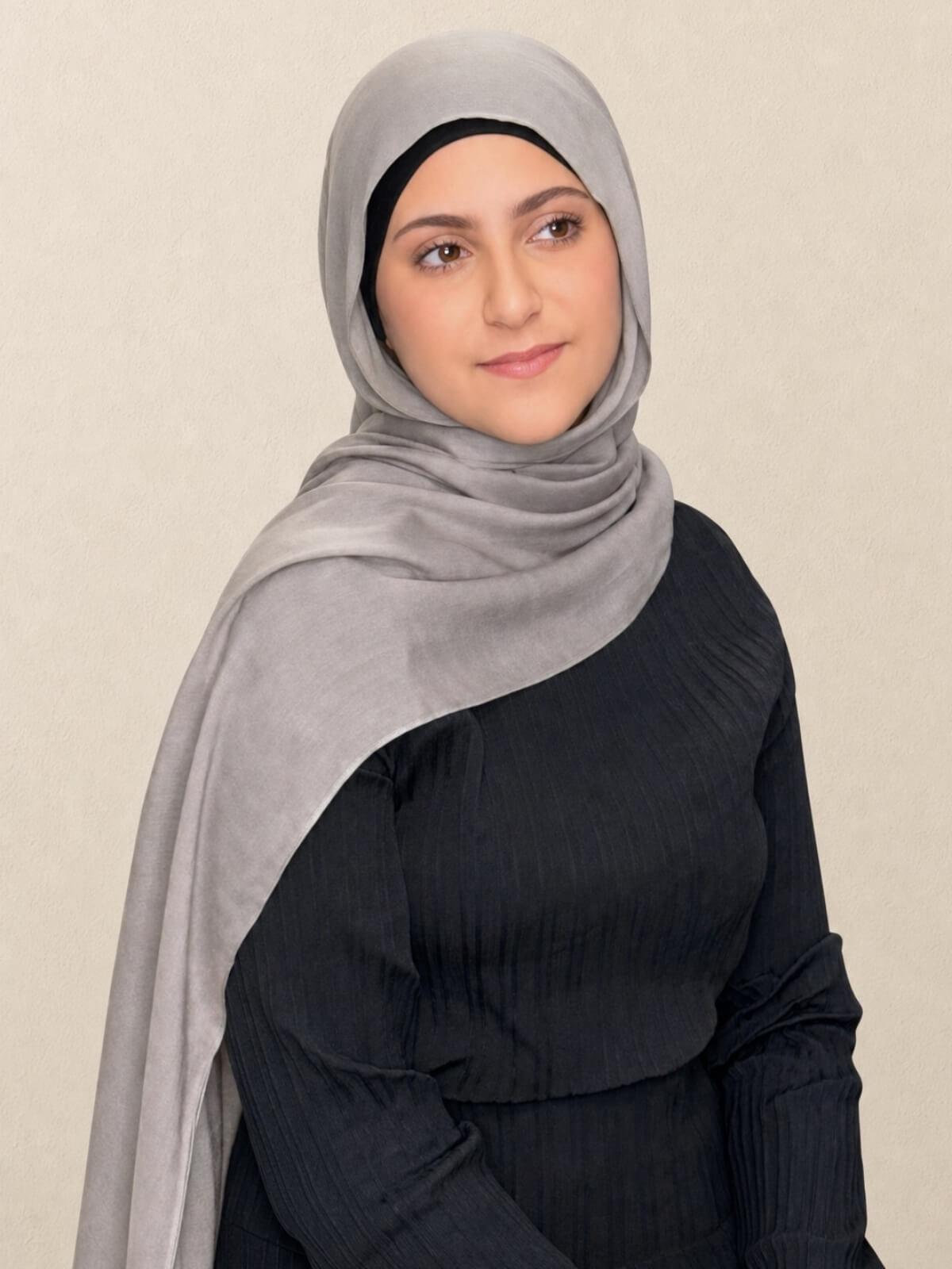 Modish Girl Cotton Modal Hijab-Oak Mist