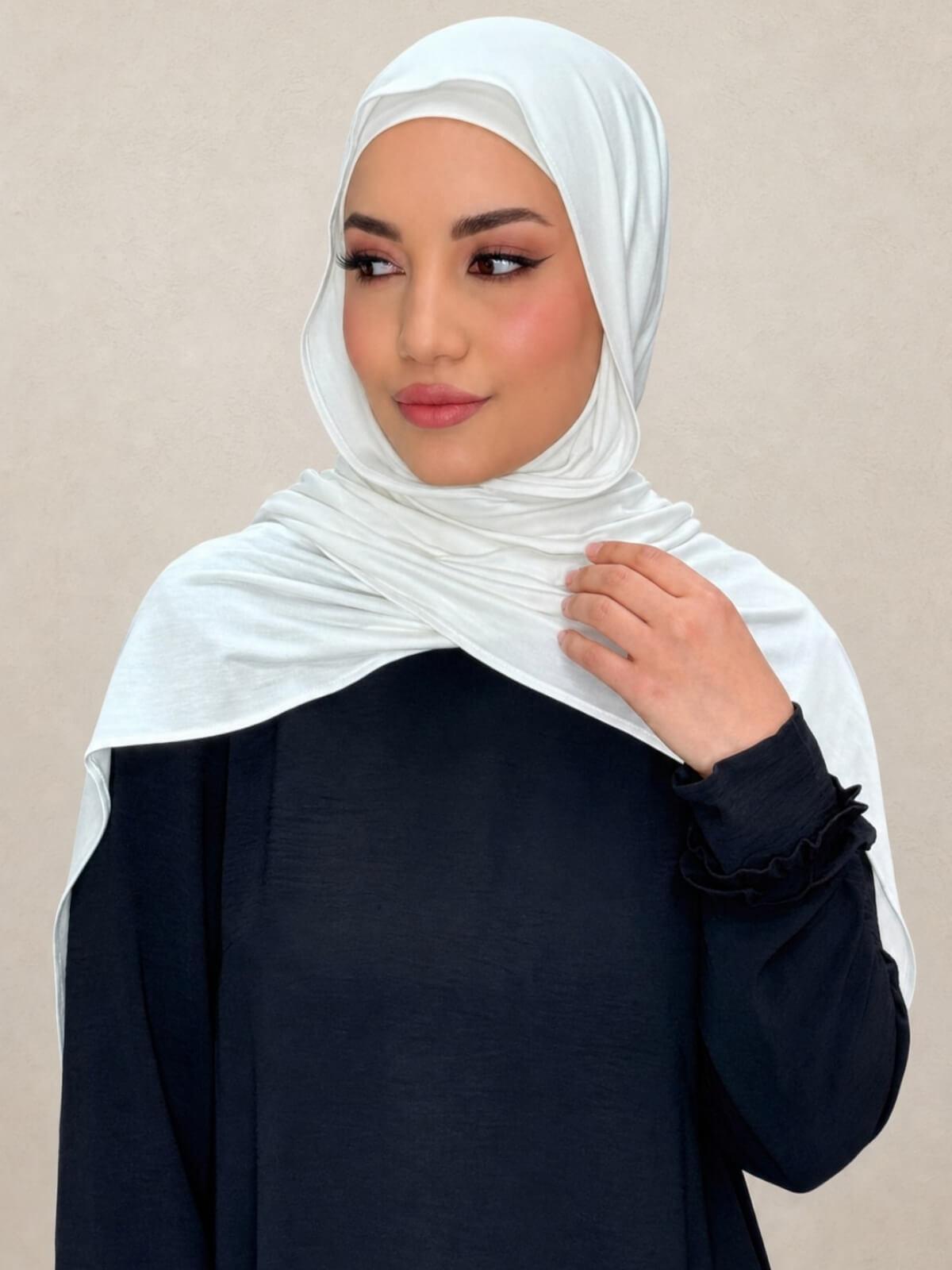 Premium Jersey Hijab-Off White