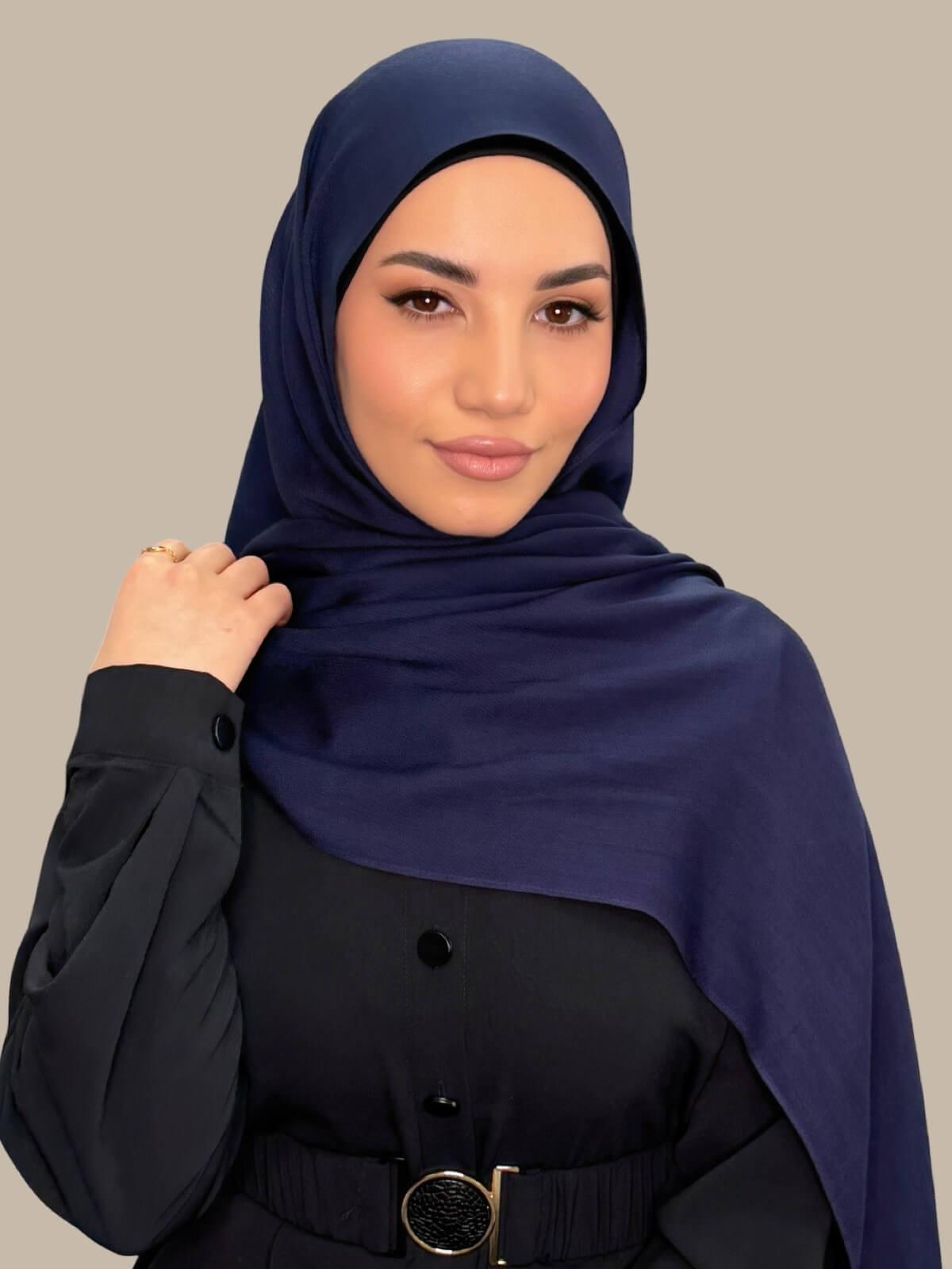 Cotton Modal Hijab-Sea Storm