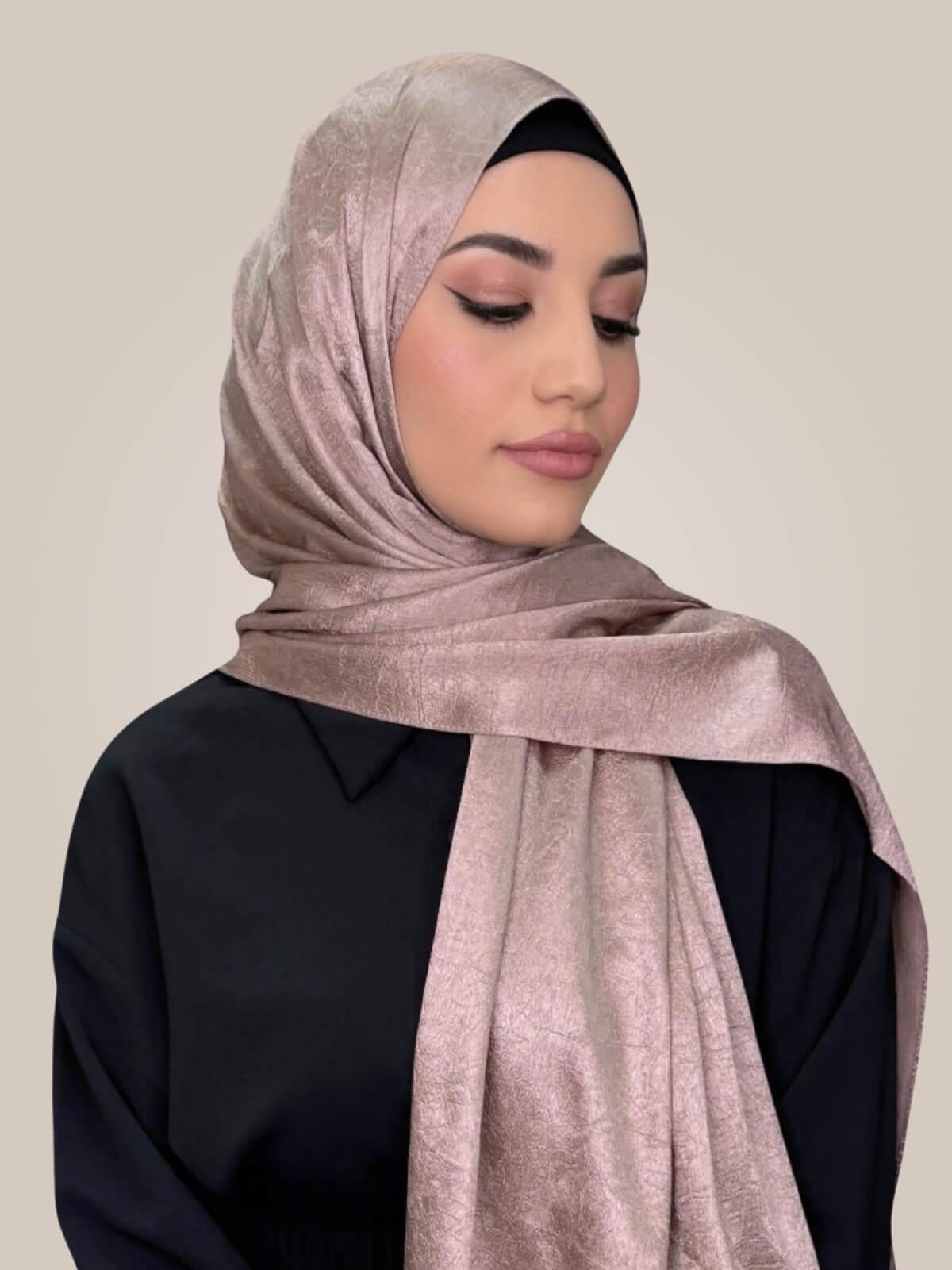 Classic Satin Hijab-Dusty Pink
