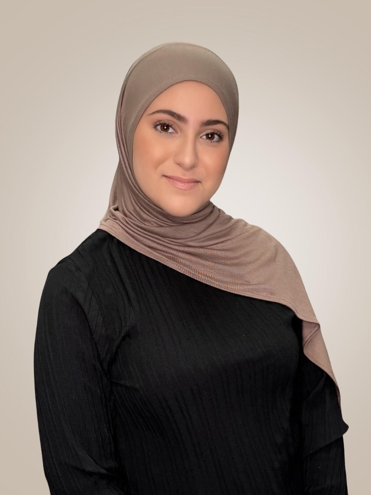 Modish Girl Pre-Sewn Jersey Hijab-Truffle