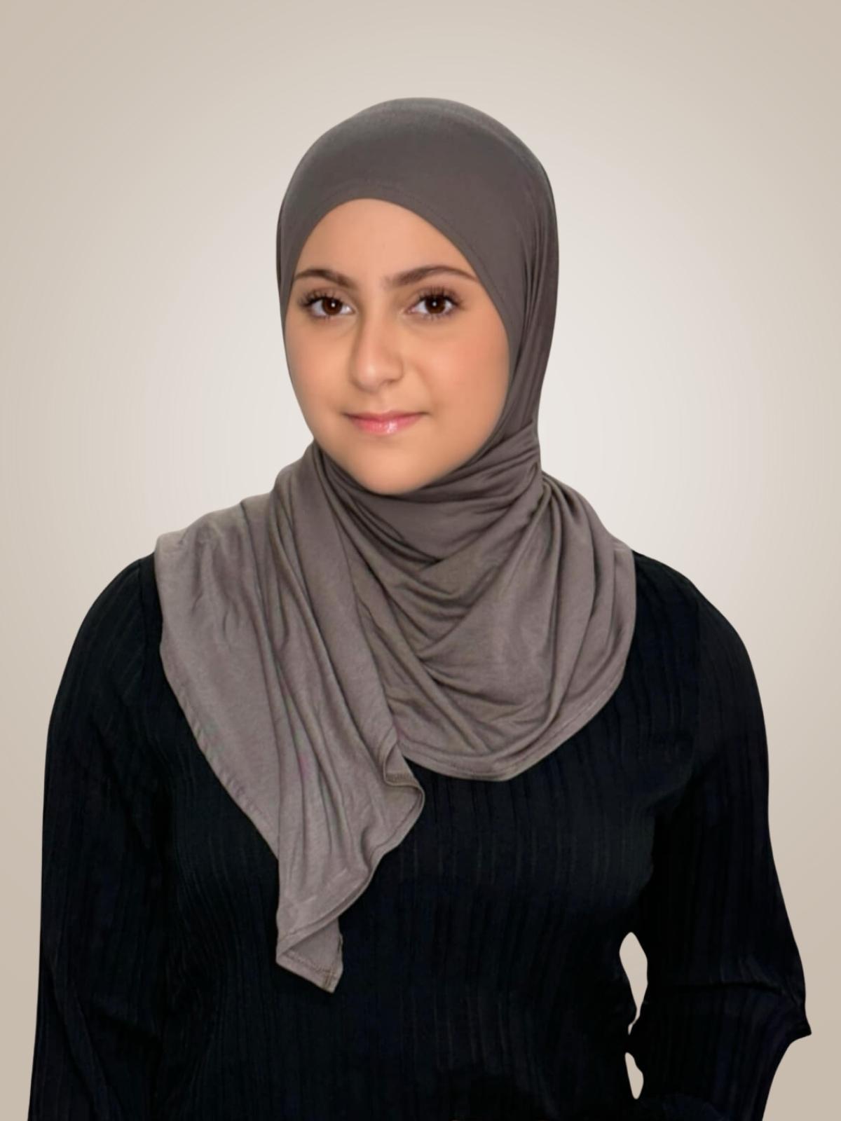 Modish Girl Pre-Sewn Jersey Hijab-Hazel