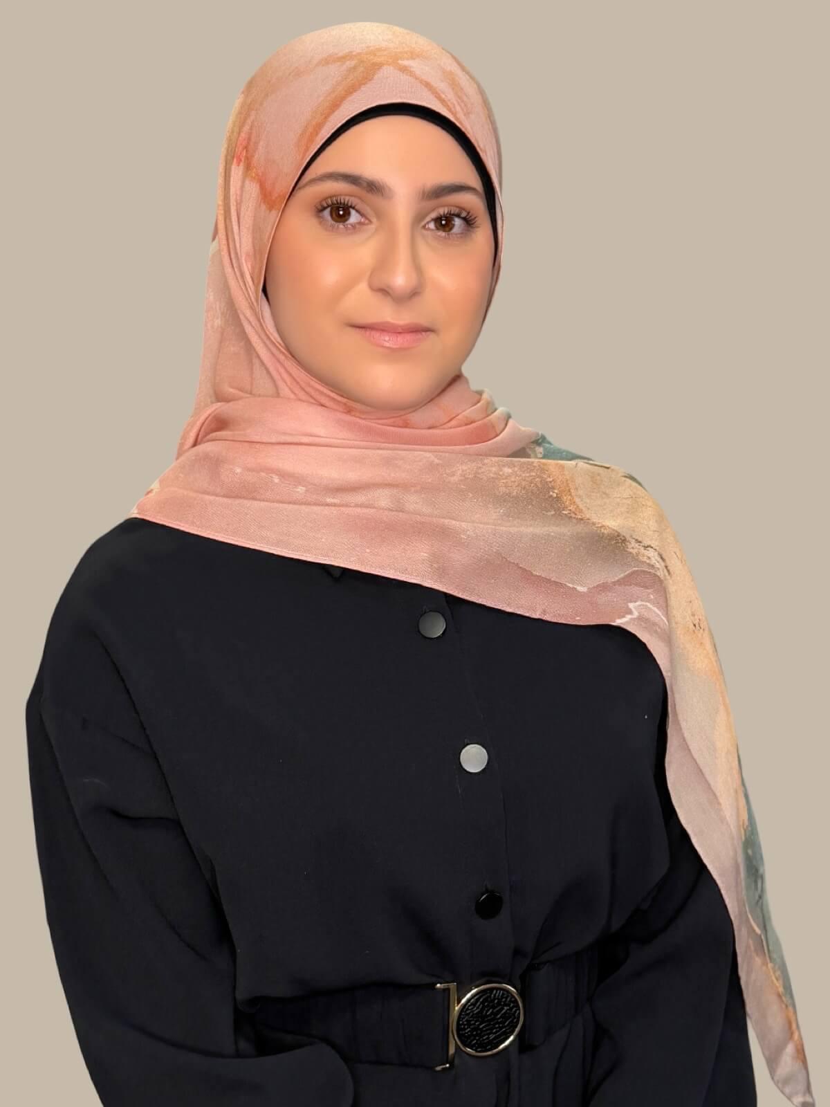 Modish Girl Print Modal Hijab-Sedona Sage