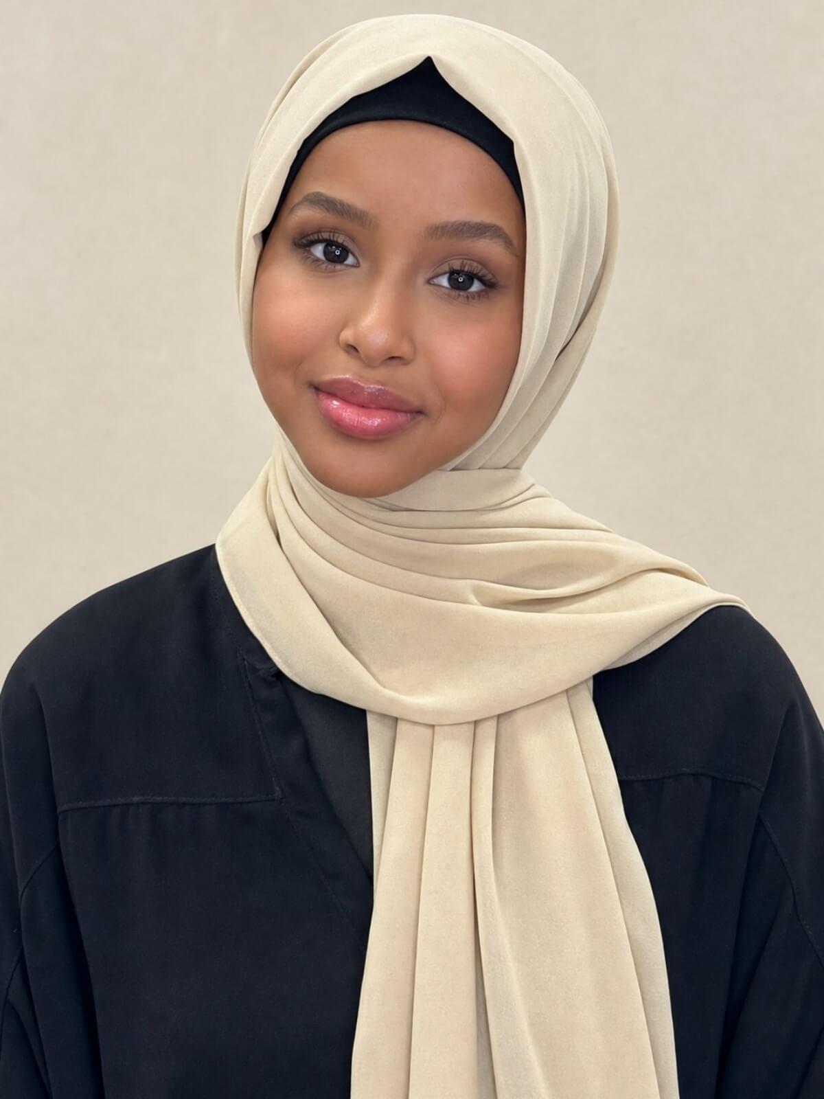 Classic Chiffon Hijab-Linen