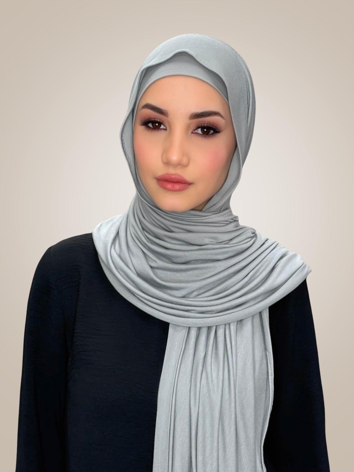 Premium Jersey Hijab-Chic Grey