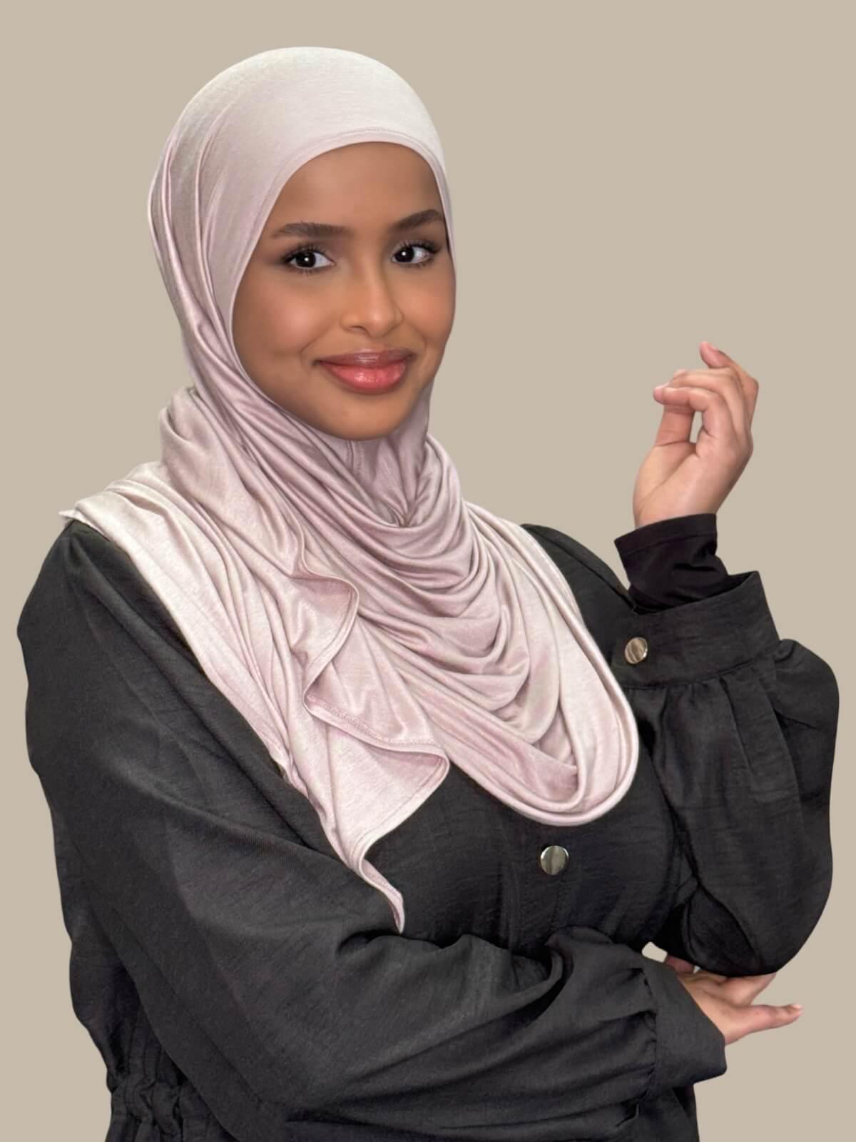 Sphinx Pre-Sewn Jersey Hijab side view on model