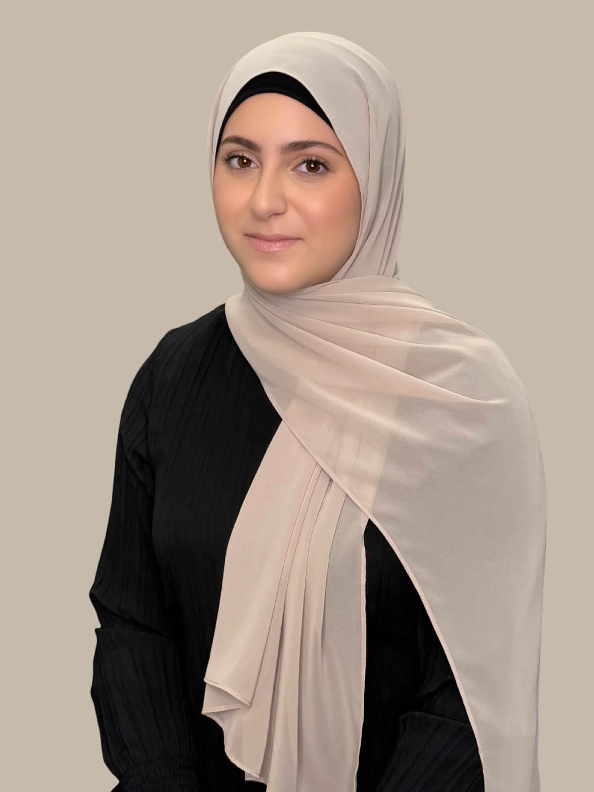 Modish Girl Luxury Chiffon Hijab-Oat