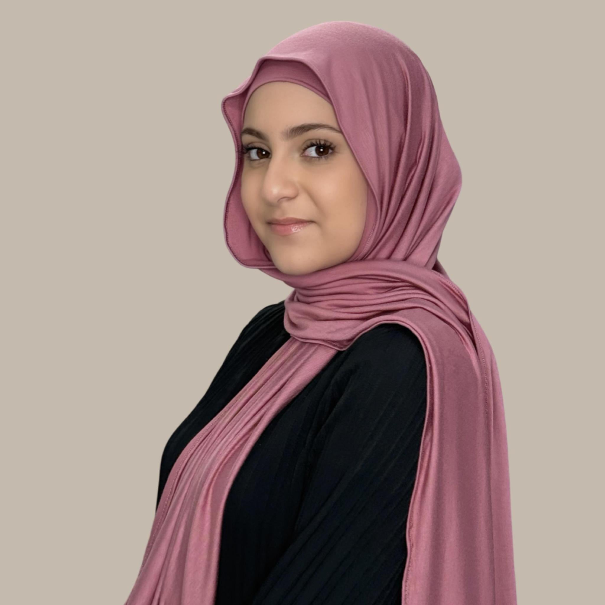 Modish Girl Premium Jersey Hijab-Pale Rose