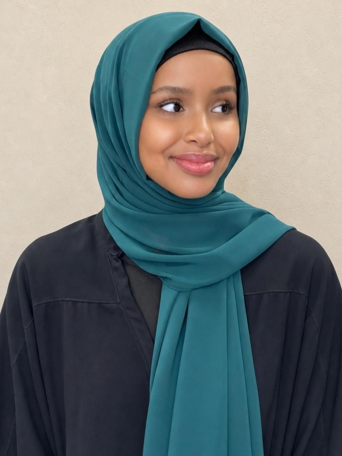 Luxury Chiffon Hijab-Ponderosa Pine