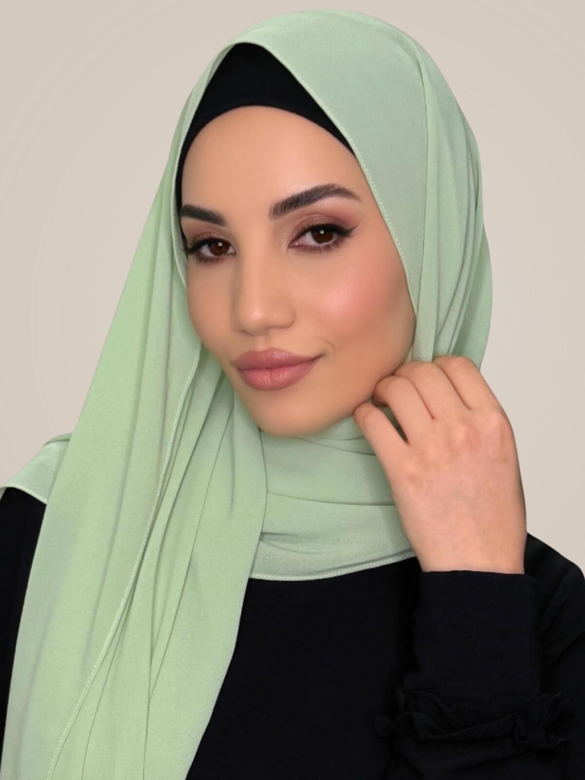 Classic Chiffon Hijab-Cool Mint