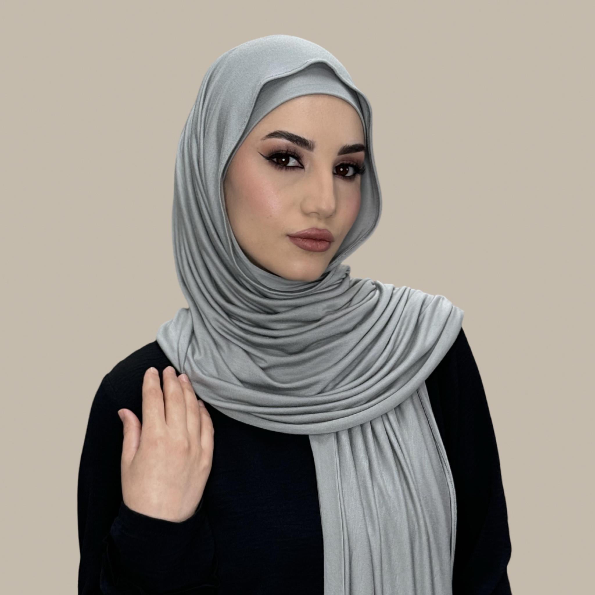 Premium Jersey Hijab-Chic Gray