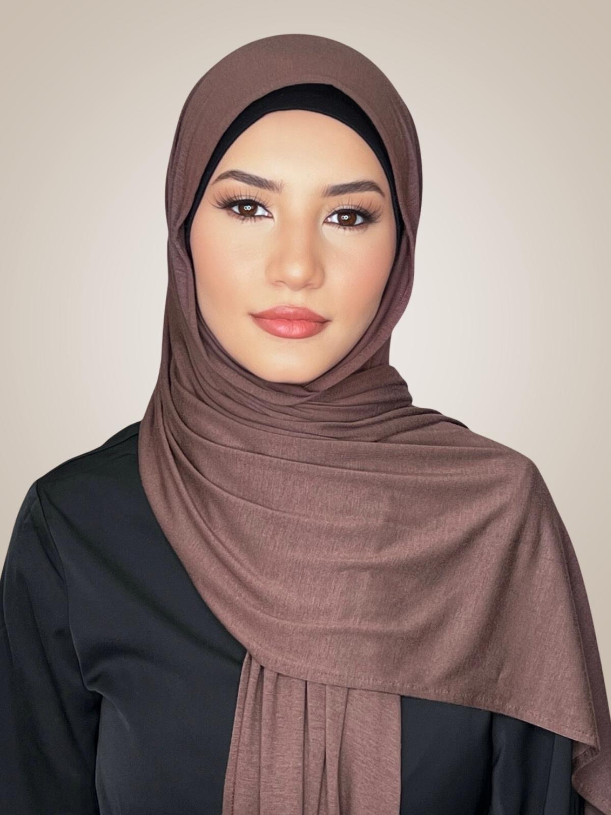 Classic Jersey Hijab-Mocha