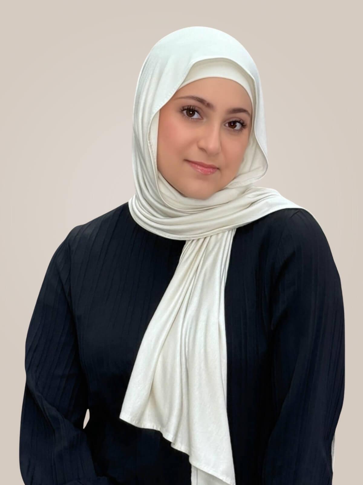 Modish Girl Premium Jersey hijab-Ivory