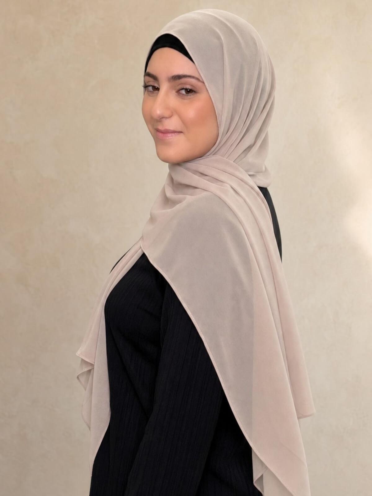 Modish Girl Luxury Chiffon Hijab-Oat