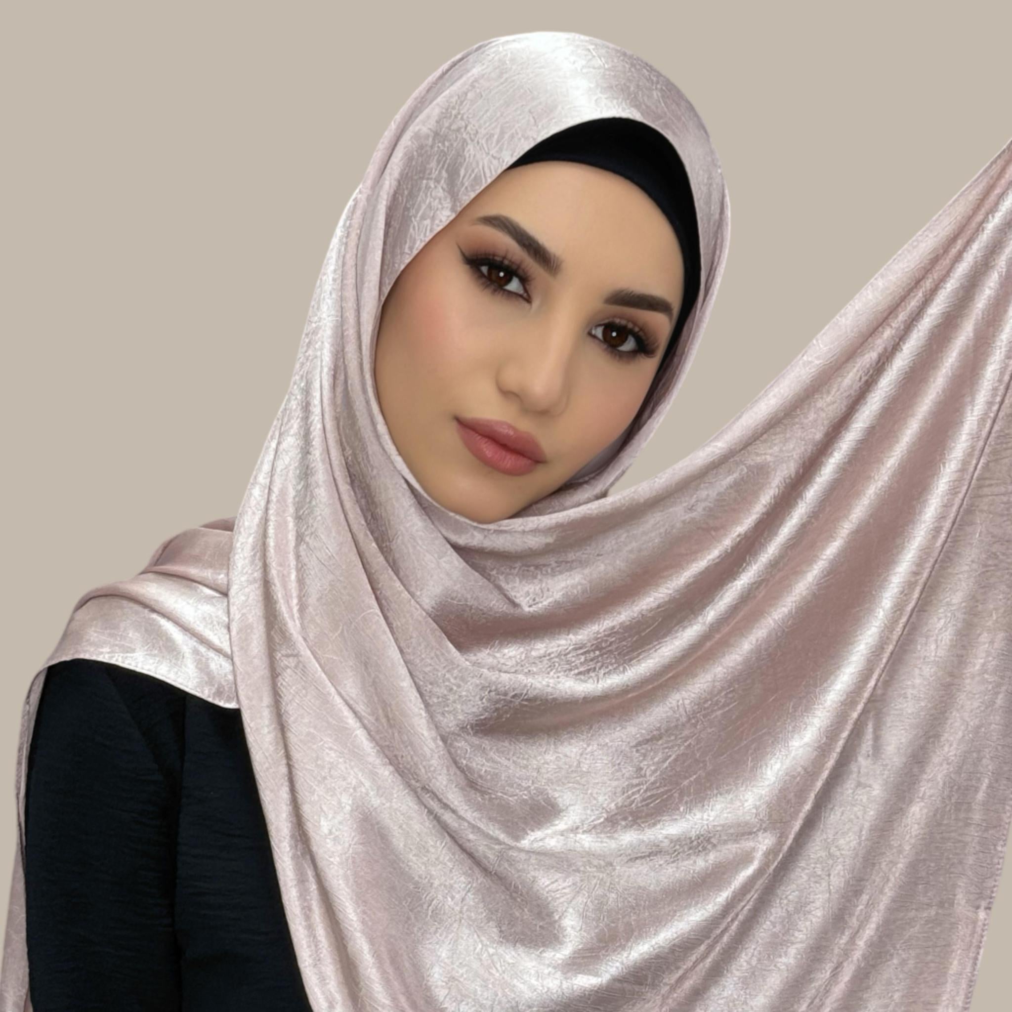 Classic Satin Hijab-Blush