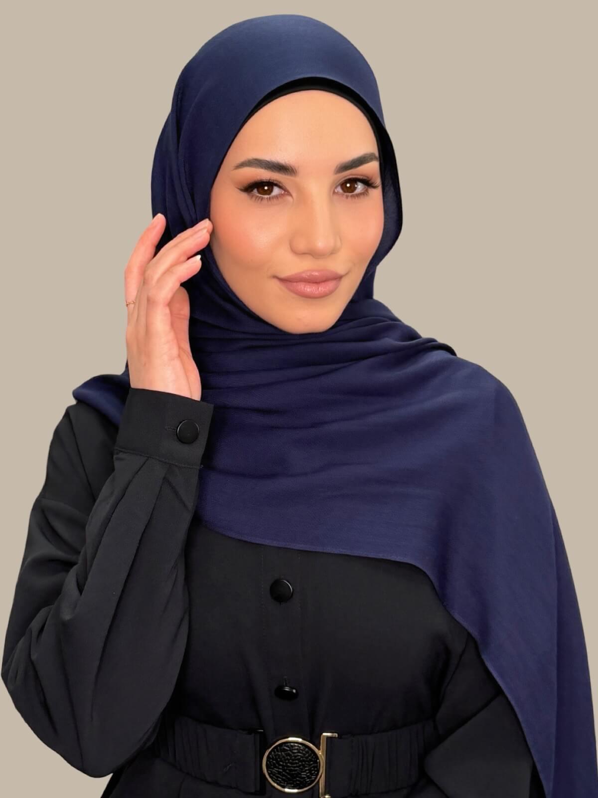 Cotton Modal Hijab-Sea Storm