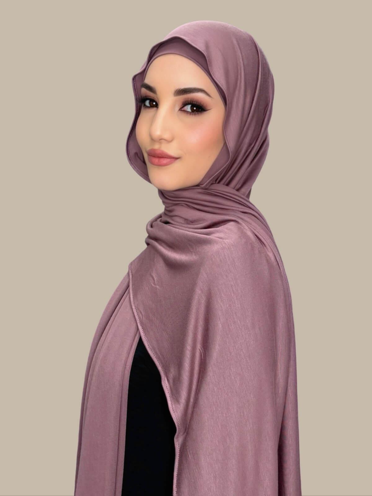 Premium Jersey Hijab-Rose Taupe