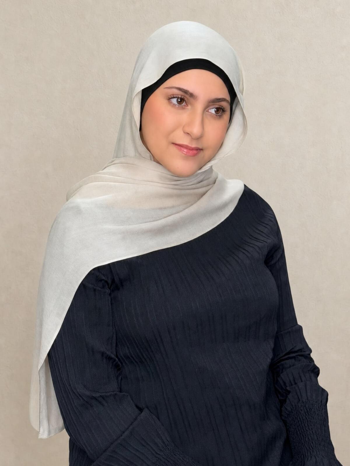 Modish Girl Cotton Modal Hijab-Sand