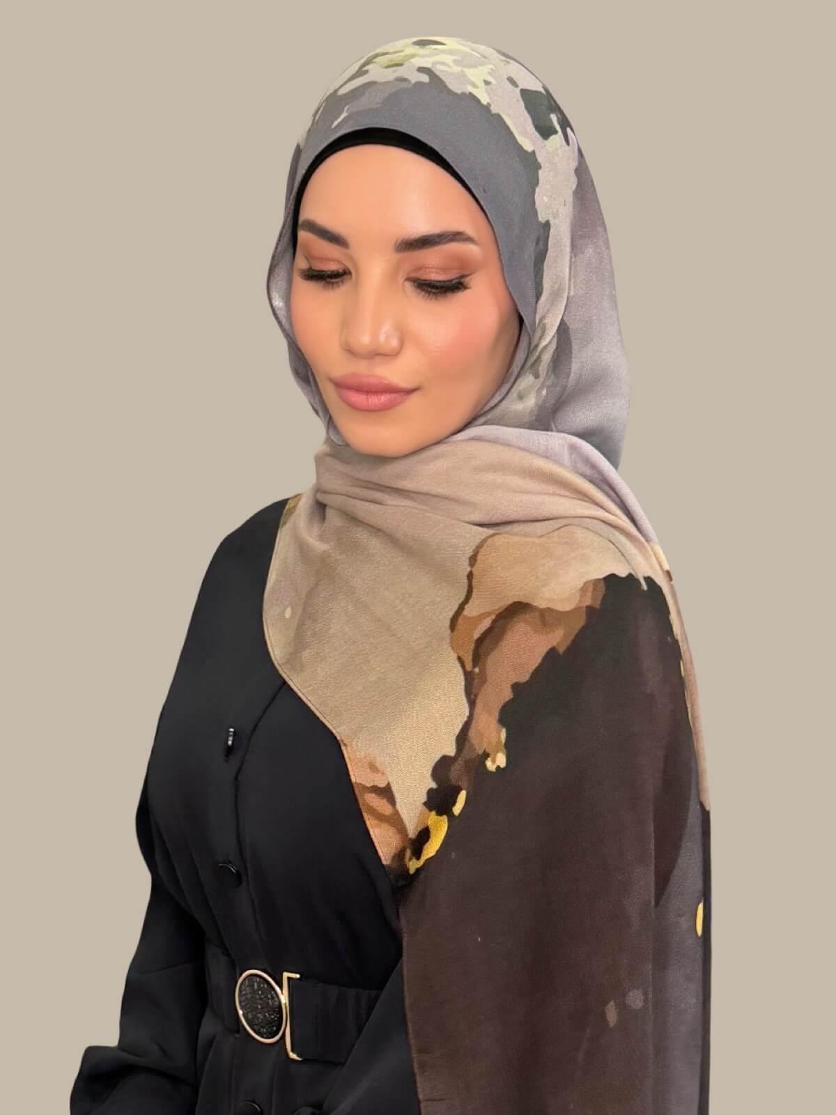 Print Modal Hijab-Beirut Bronze