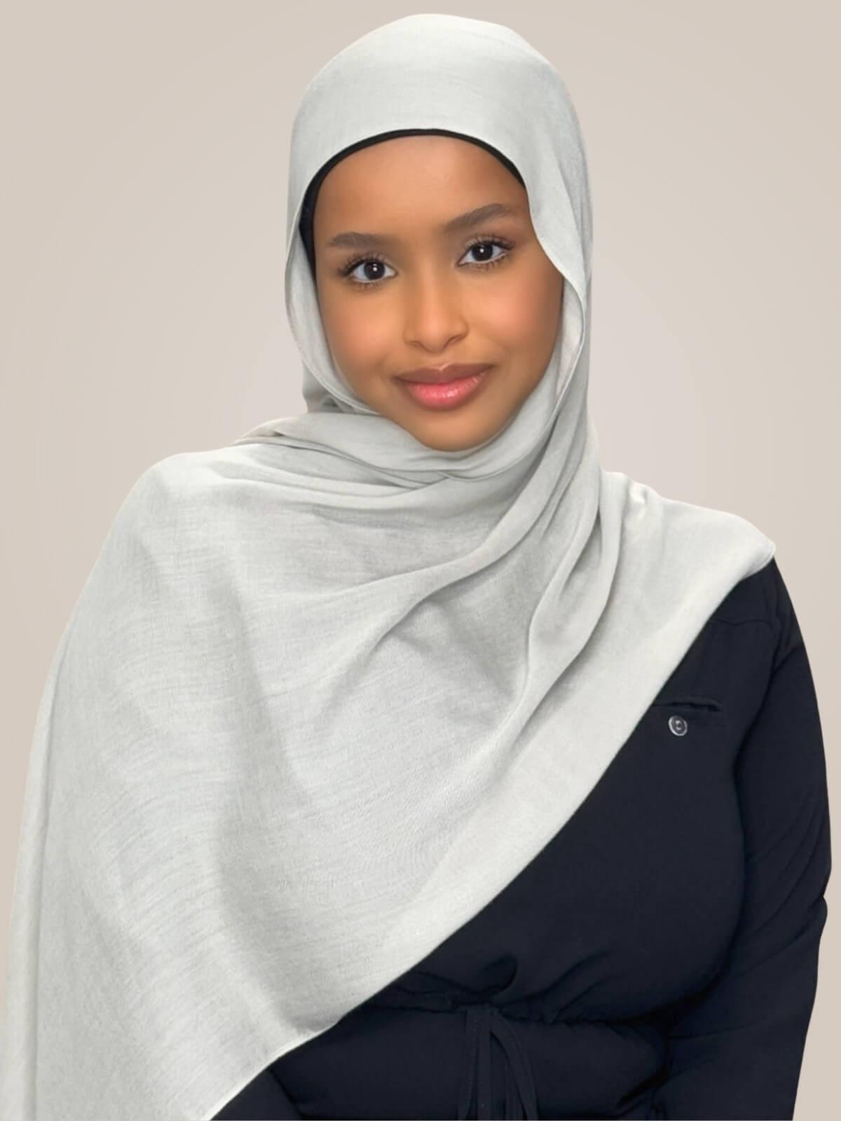 Cotton Modal Hijab-Pearl River