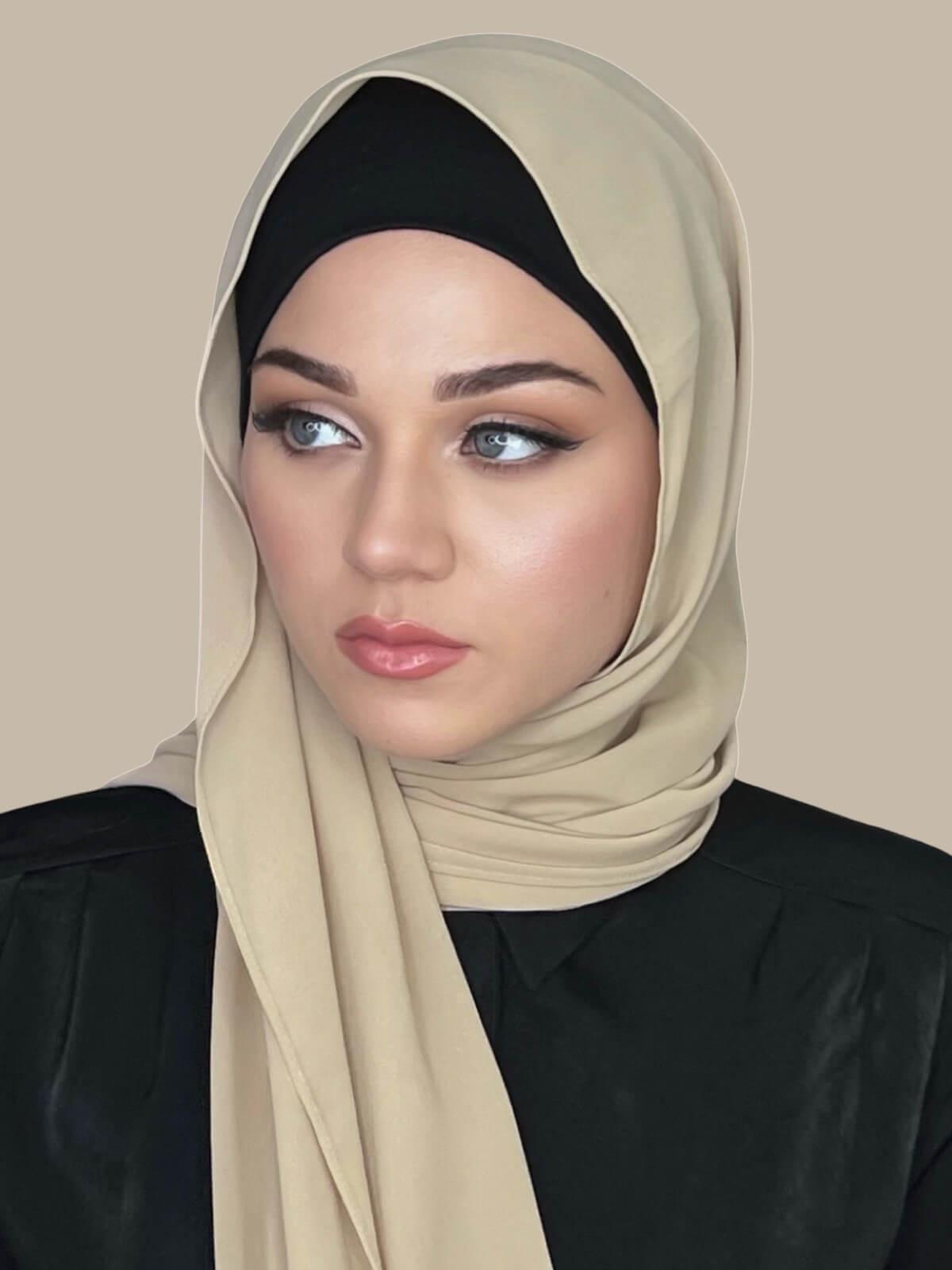 Classic Chiffon Hijab-Camel