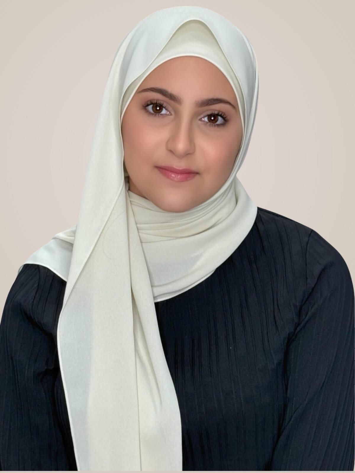 Modish Girl Matching Chiffon Hijab Set-Royal Beige