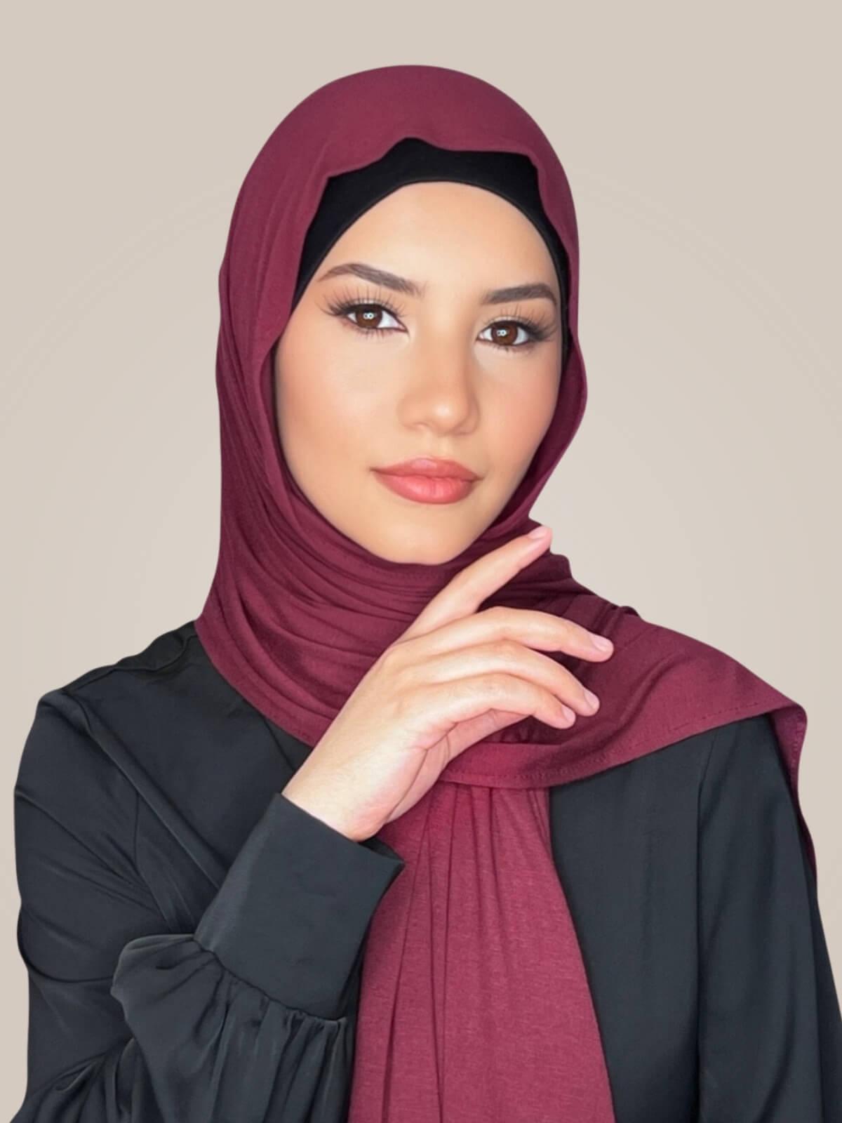 Classic Jersey Hijab-Plum