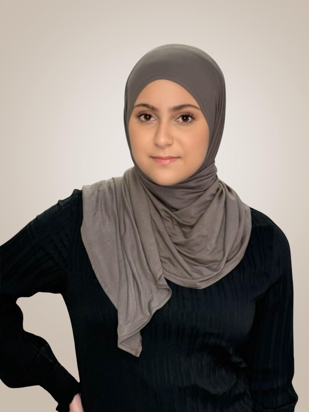 Modish Girl Pre-Sewn Jersey Hijab-Hazel