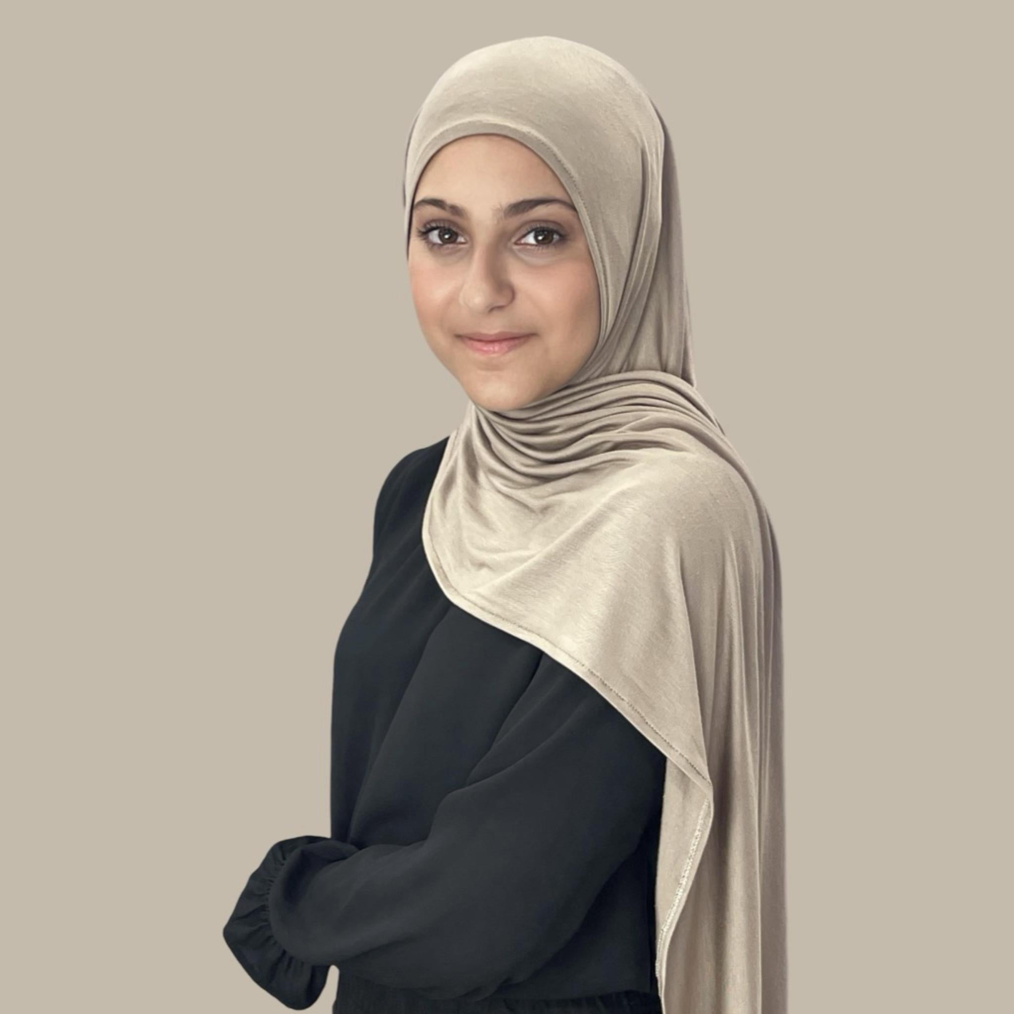 Modish Girl Pre-Sewn Jersey hijab-Desert