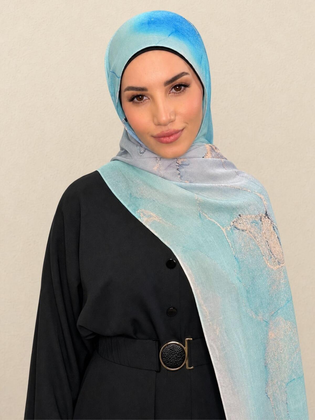 Print Modal Hijab-Amalfi Blue