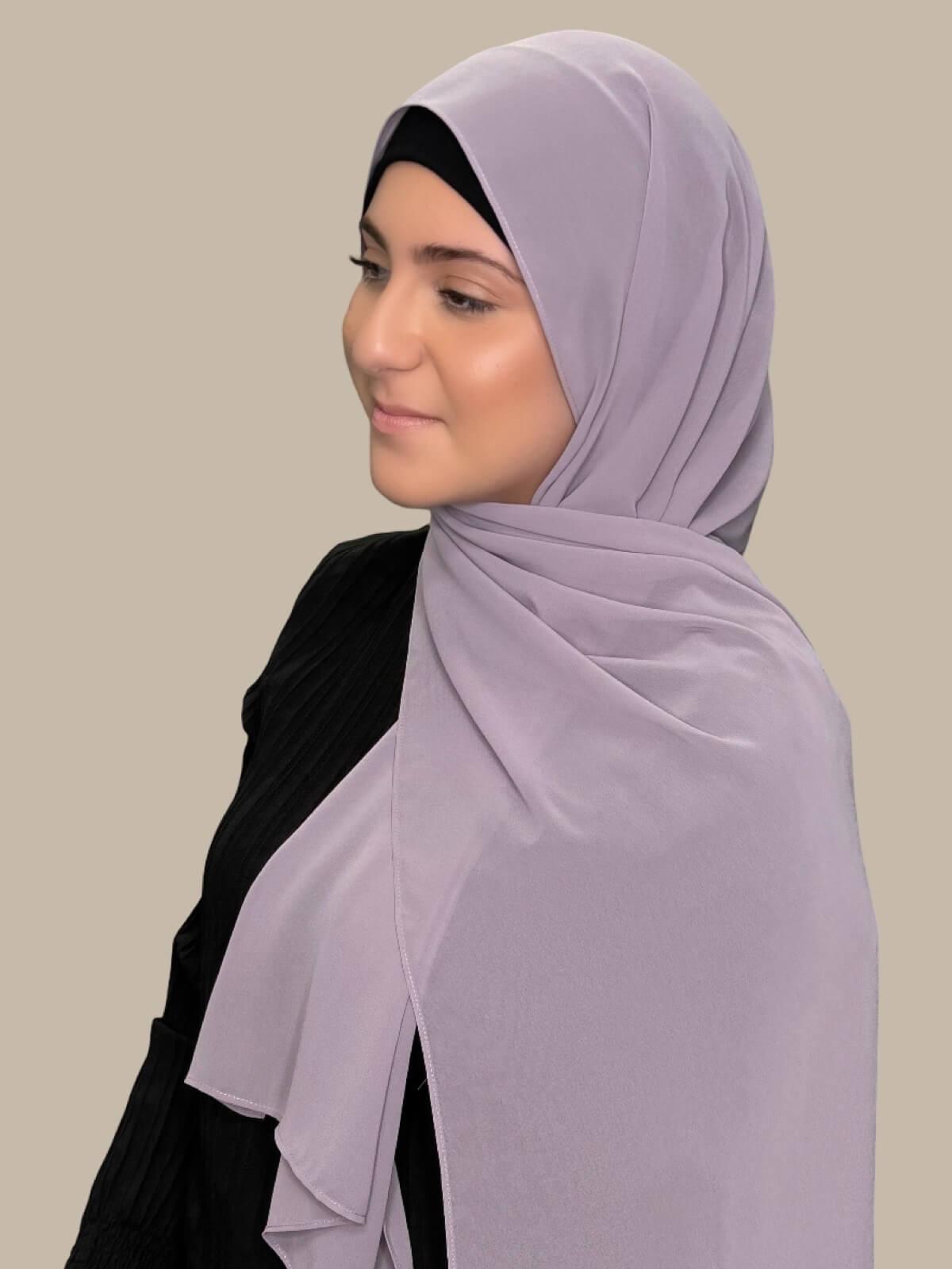 Modish Girl Luxury Chiffon Hijab-Viola