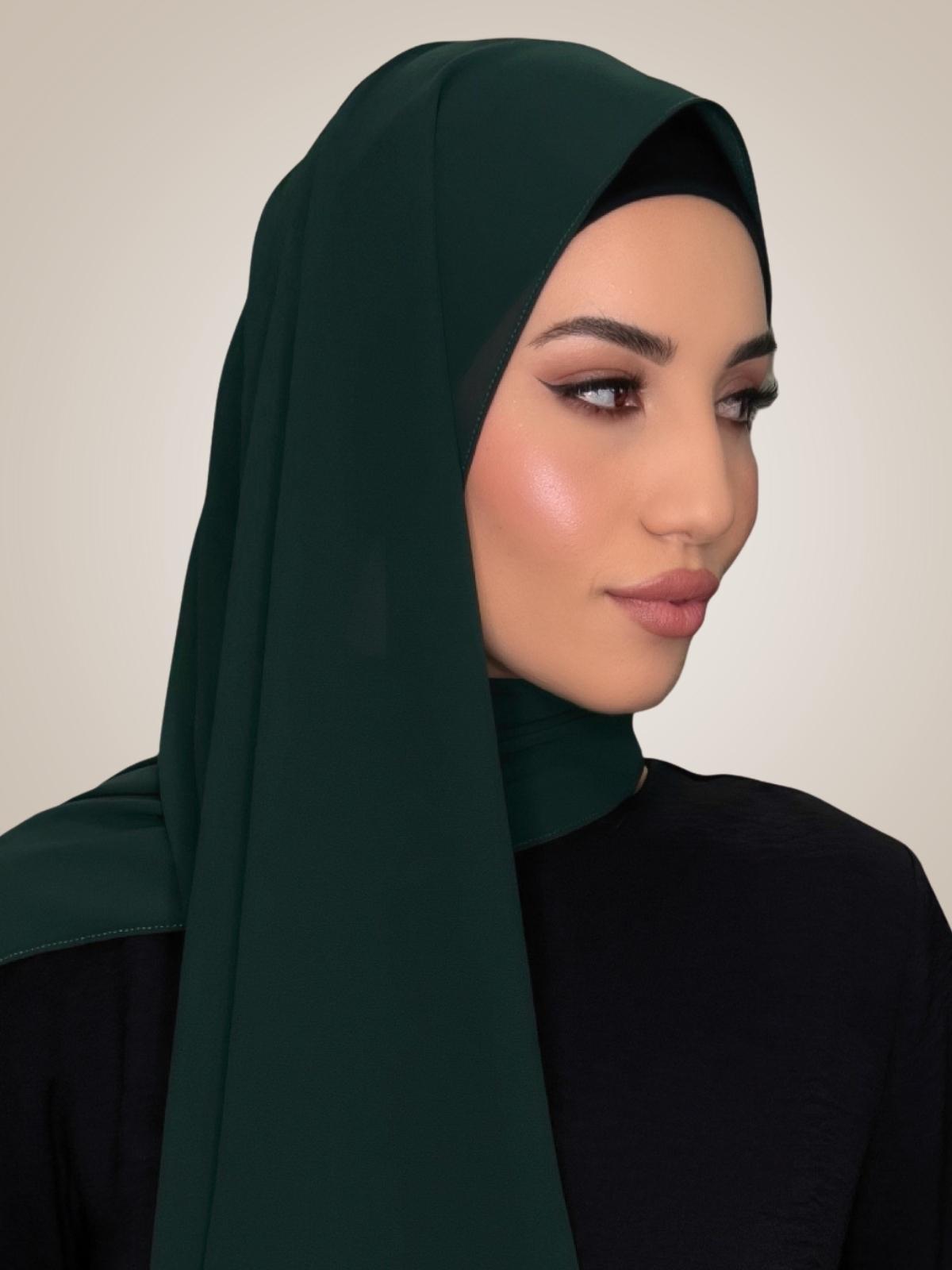 Classic Chiffon Hijab-Pine