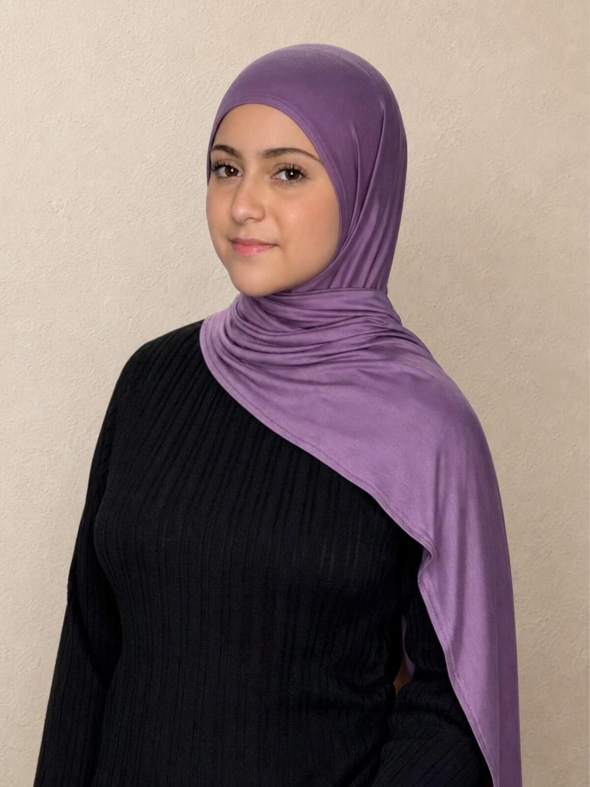 Modish Girl Pre-Sewn Jersey Hijab-Mauve Taupe