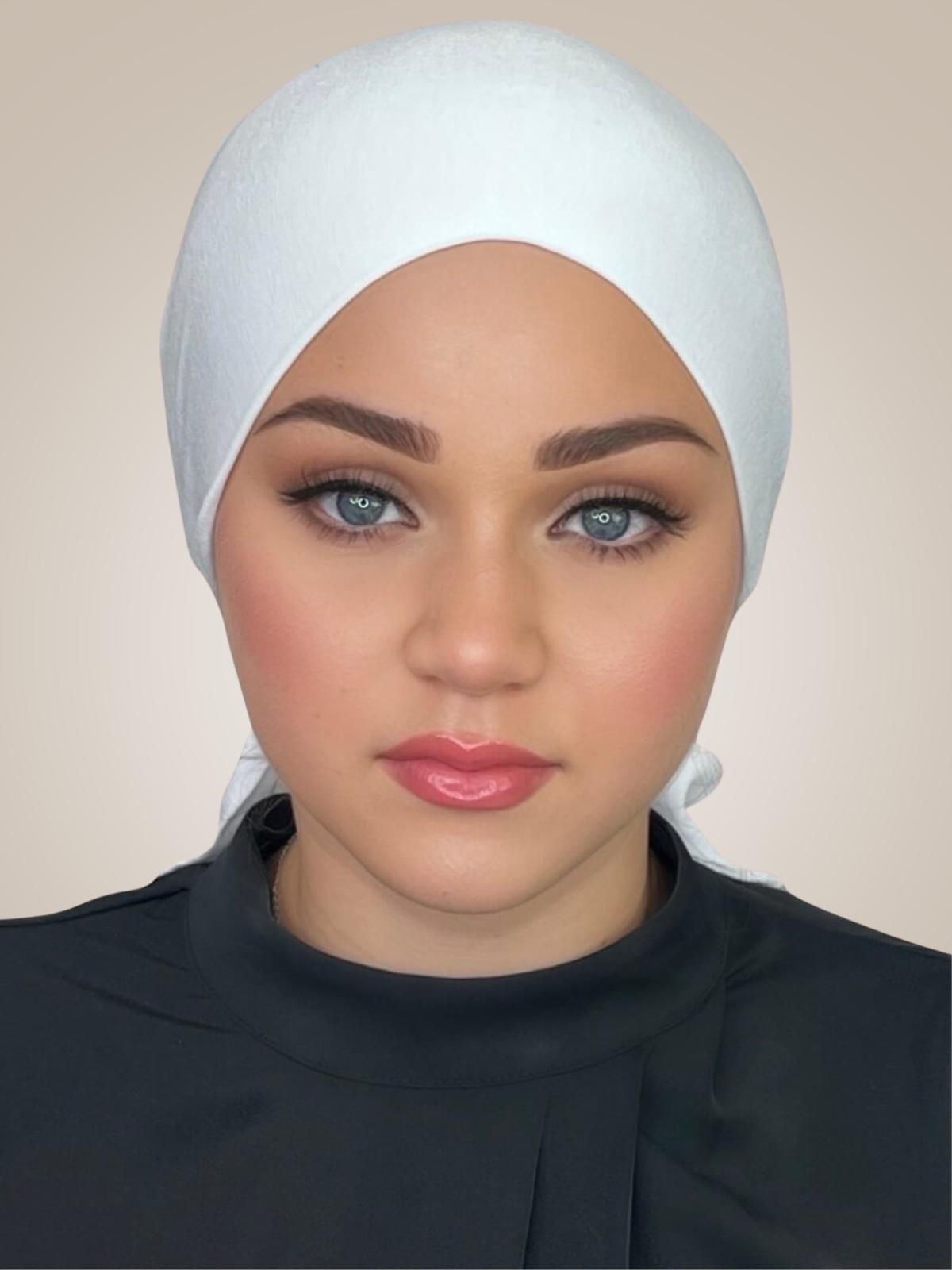 Tie back underscarf-white