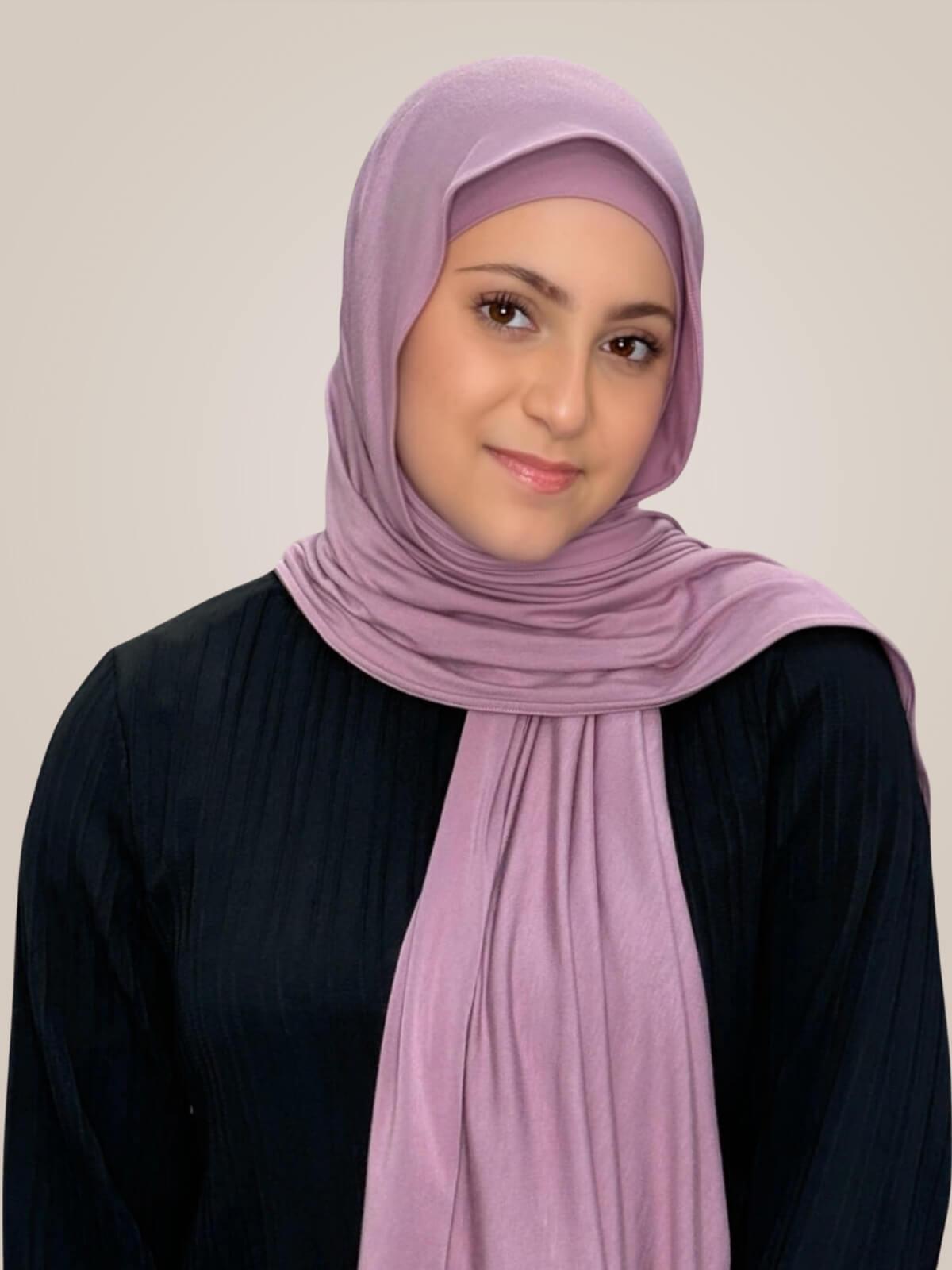 Modish Girl Premium Jersey Hijab-Khaki Rose