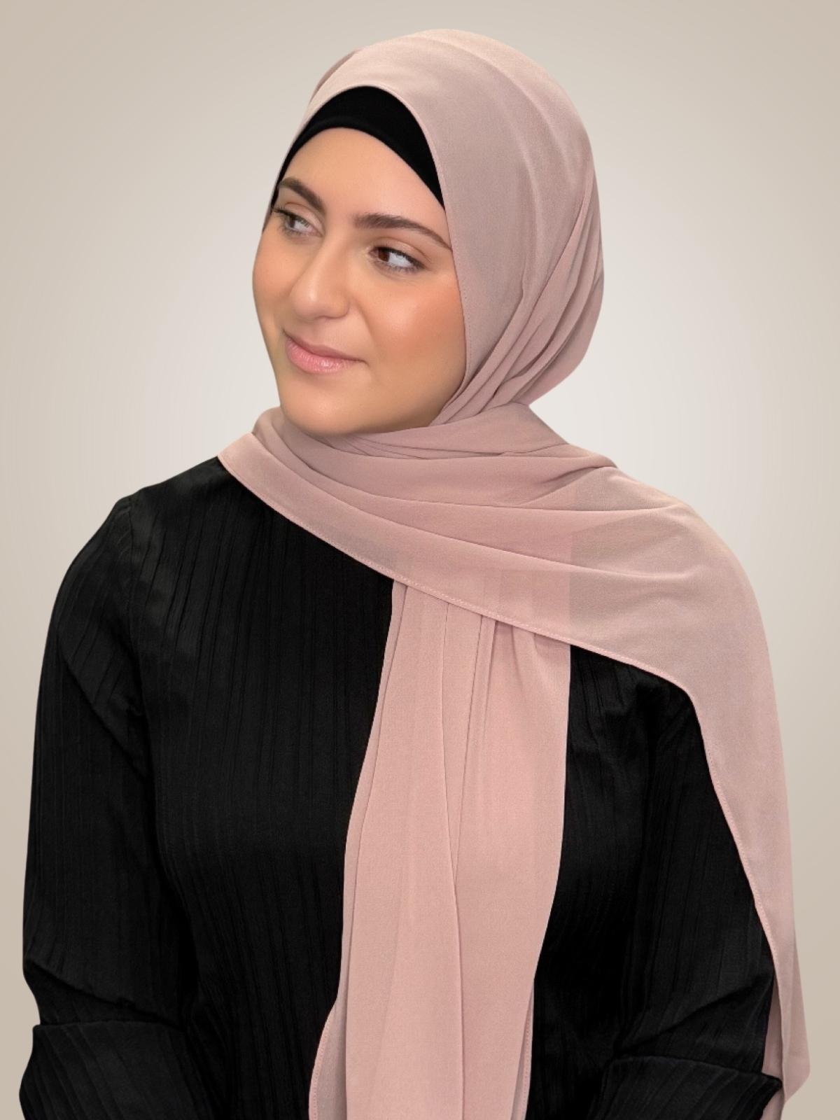Modish Girl luxury chiffon Hijab-Pale Taupe