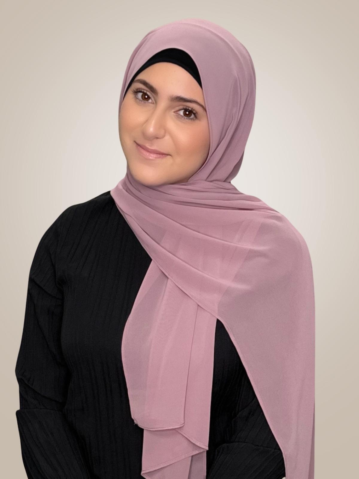Modish Girl Luxury Chiffon Hijab-Orchid