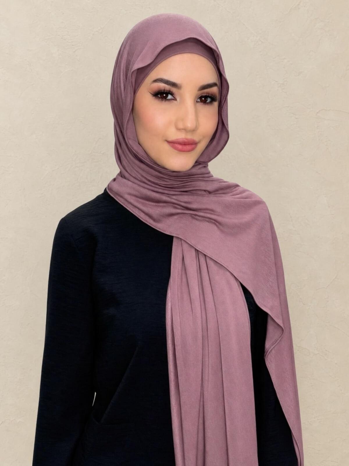 Premium Jersey Hijab-Rose Taupe